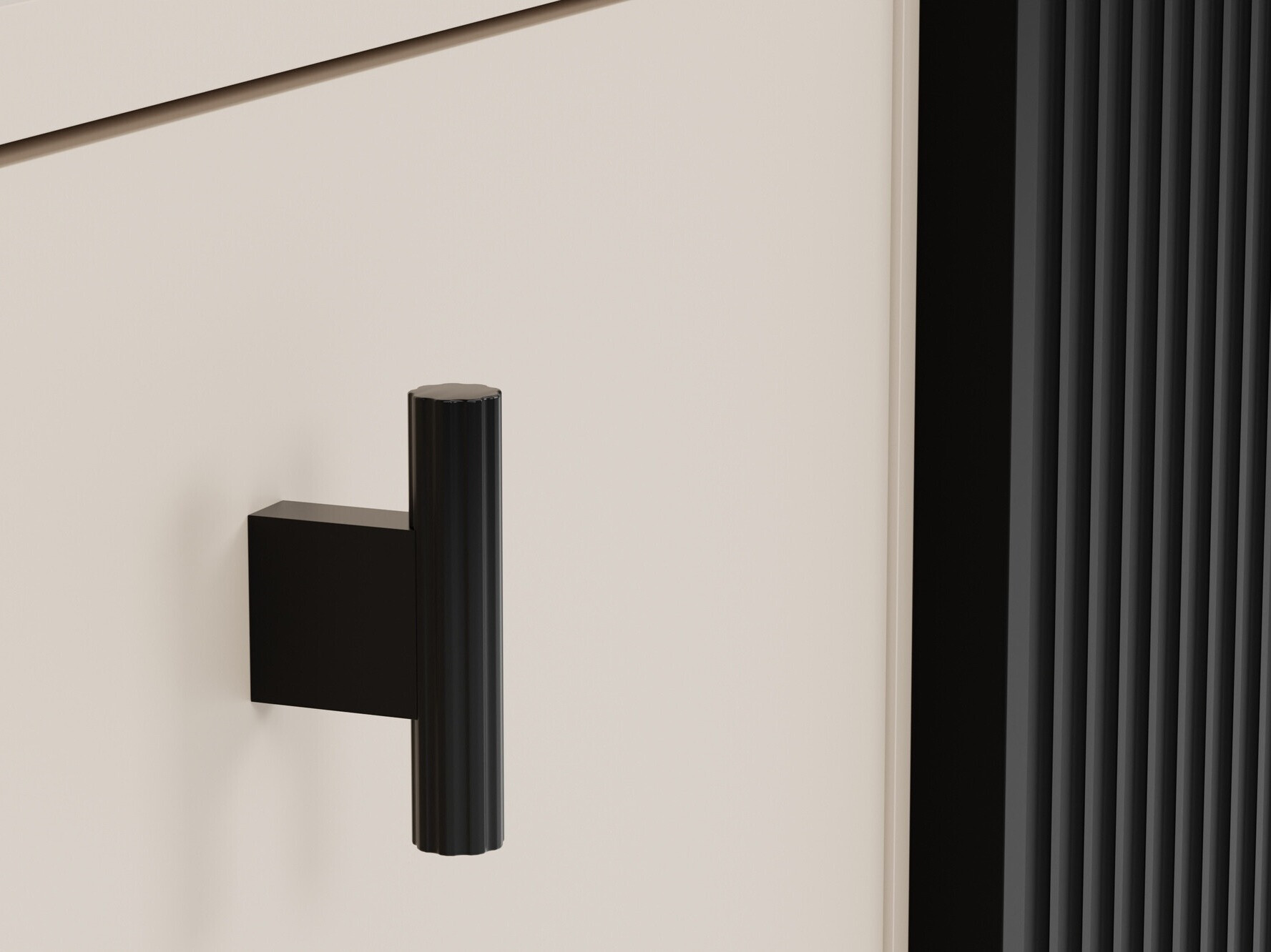 Sideboard Mansfield 101 (Black + Cashmere)