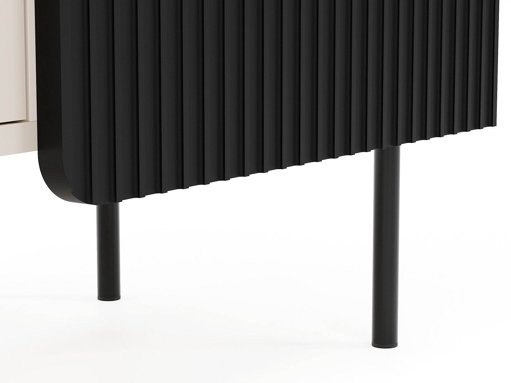 Sideboard Mansfield 101 (Black + Cashmere)