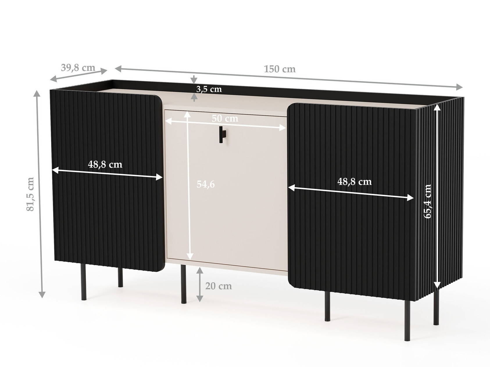 Sideboard Mansfield 101 (Cashmere)