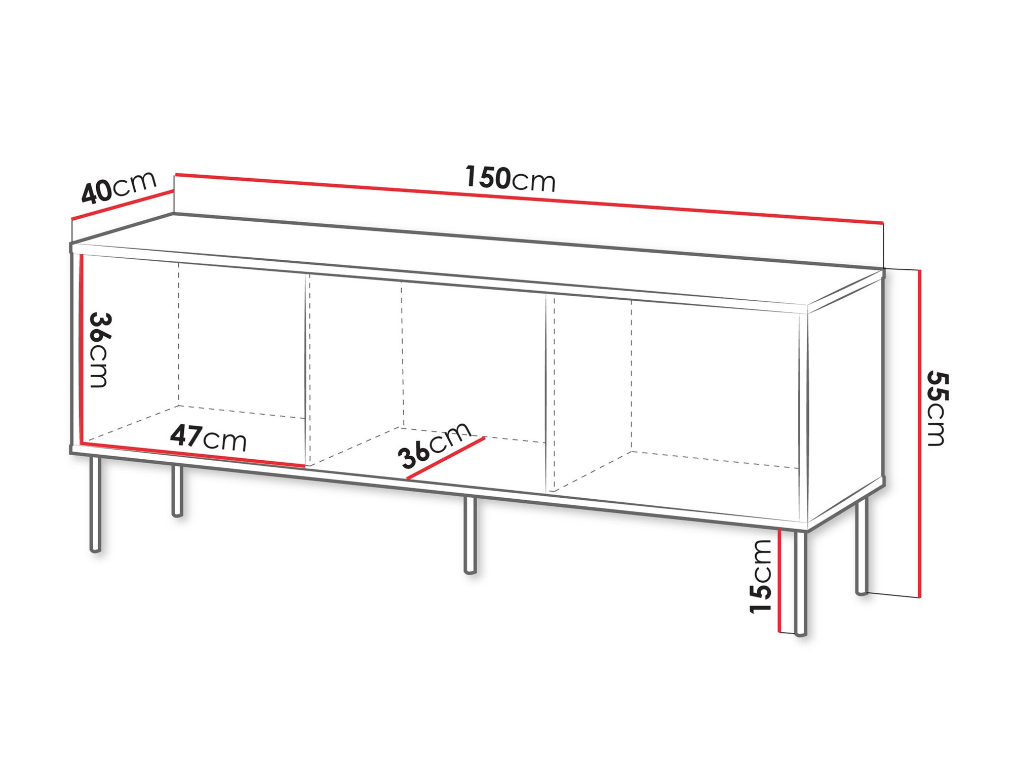 TV stand Tolete 104 (Beige)