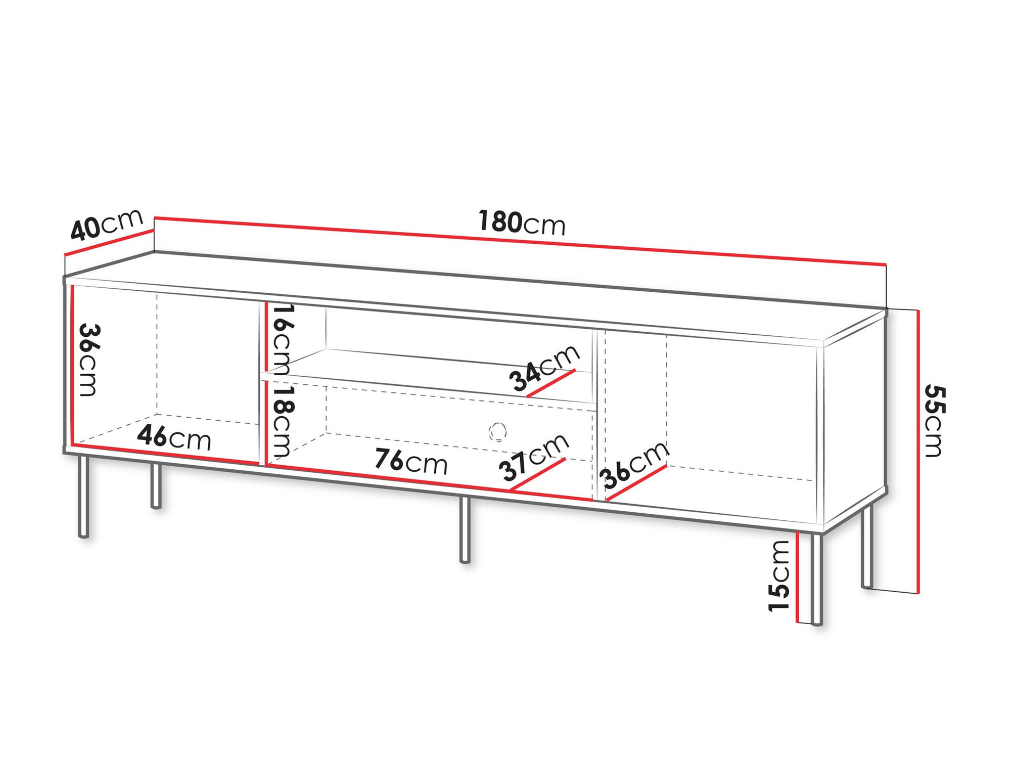 TV stand Tolete 105 (Beige)