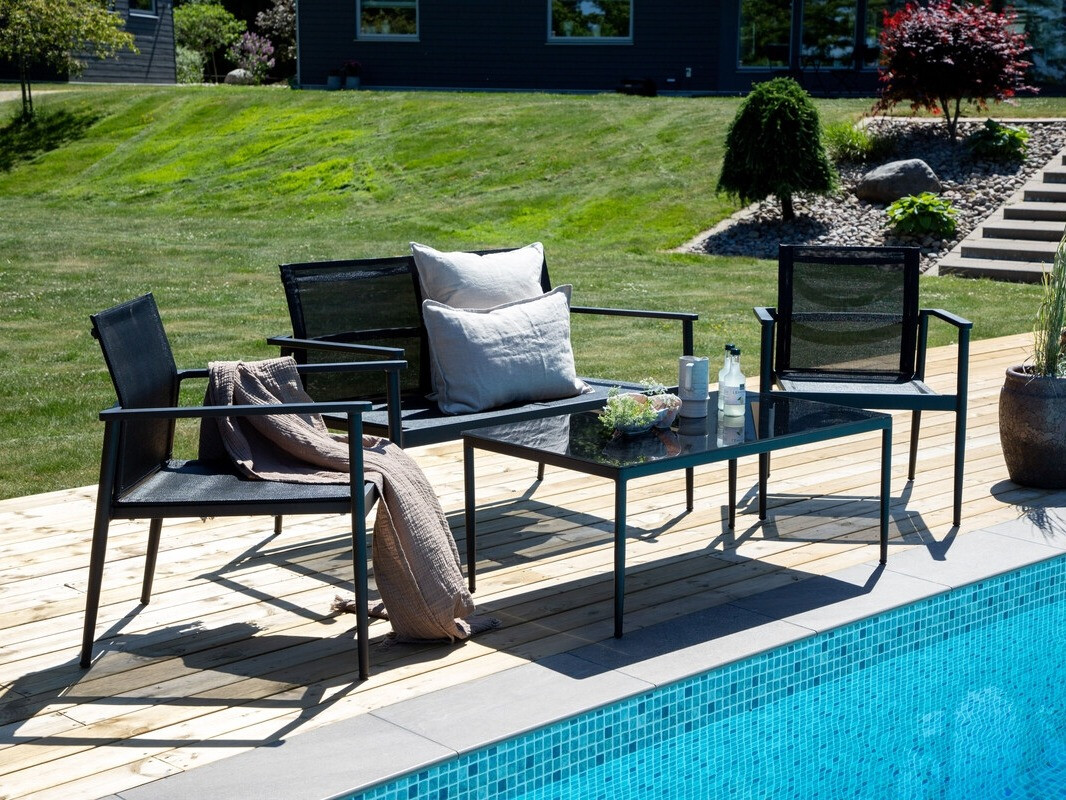 Outdoor furniture set Dallas 4632 (Black)
