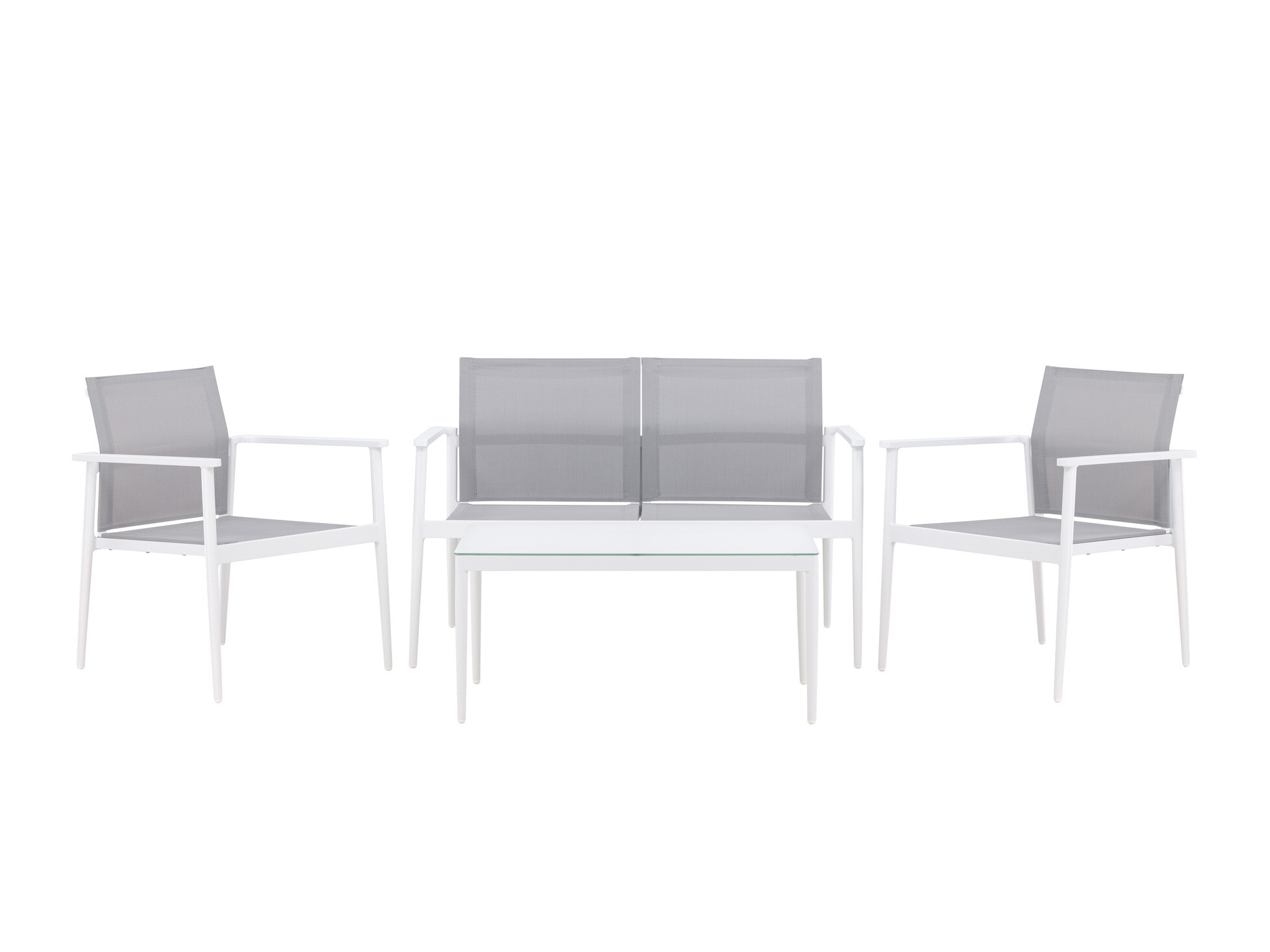 Outdoor furniture set Dallas 4632 (White + Grey)