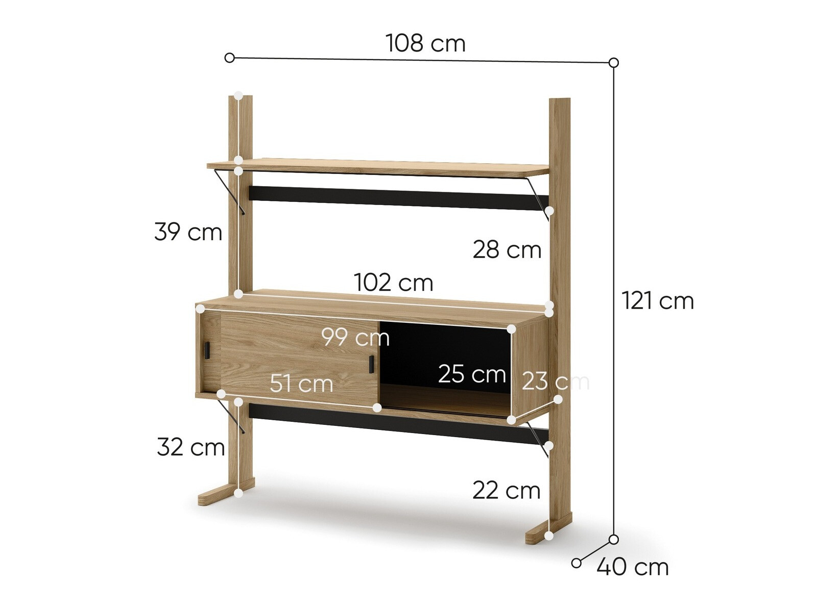 Bookcase Feleliu 102