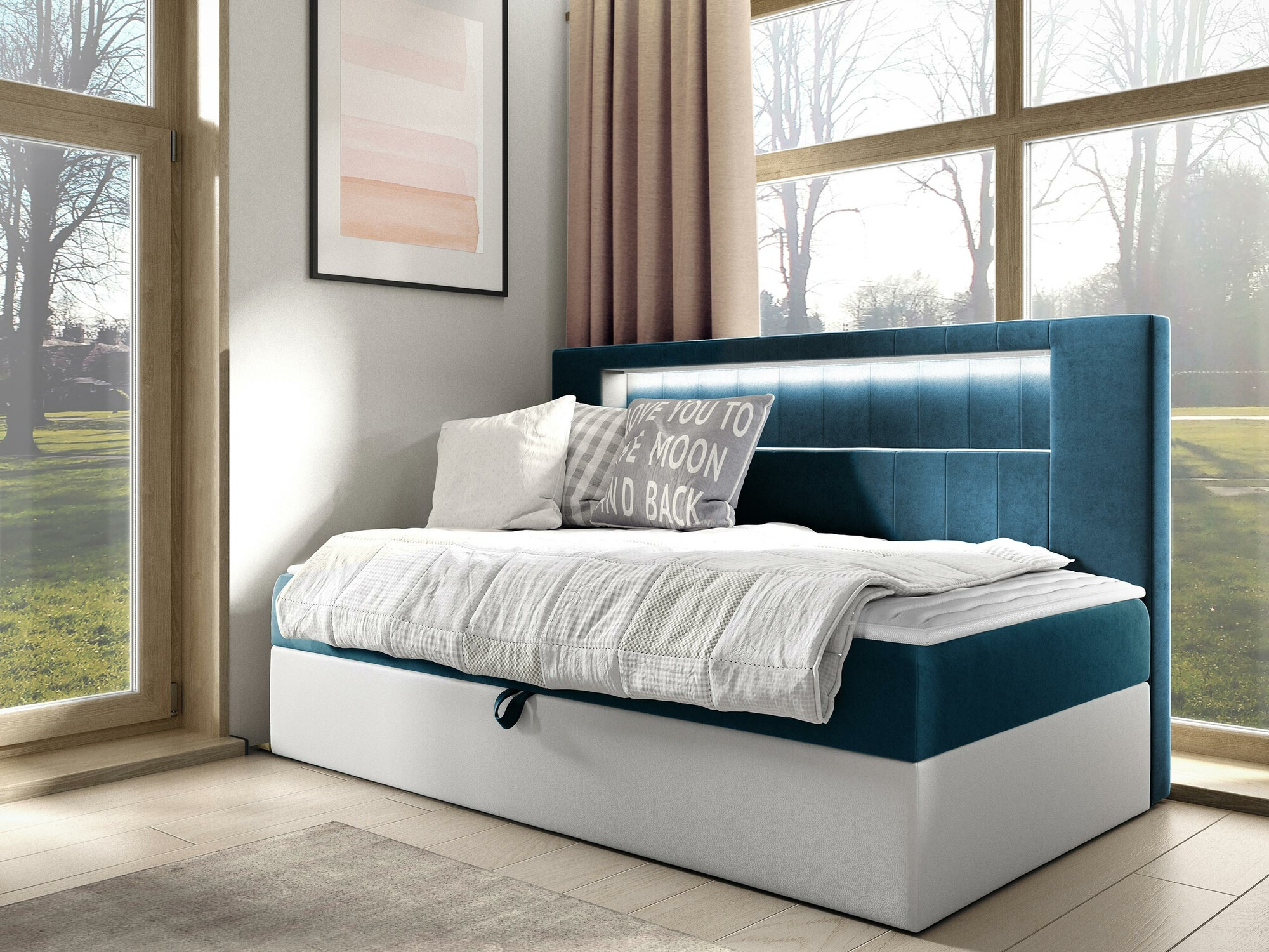 Continental bed Lucus IV (Soft 017 + Fresh 34)
