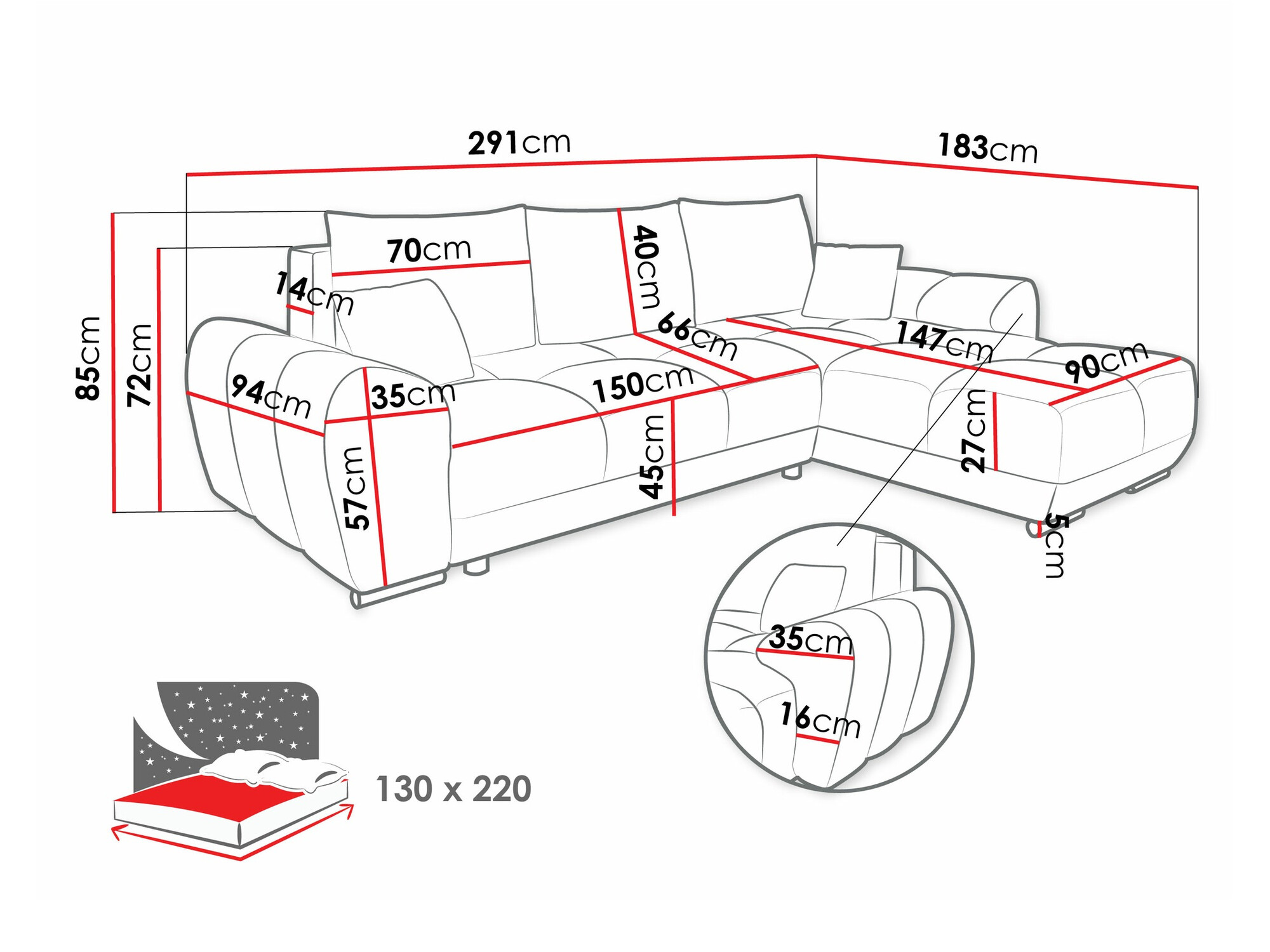Corner sofa Signis (Velo 635)