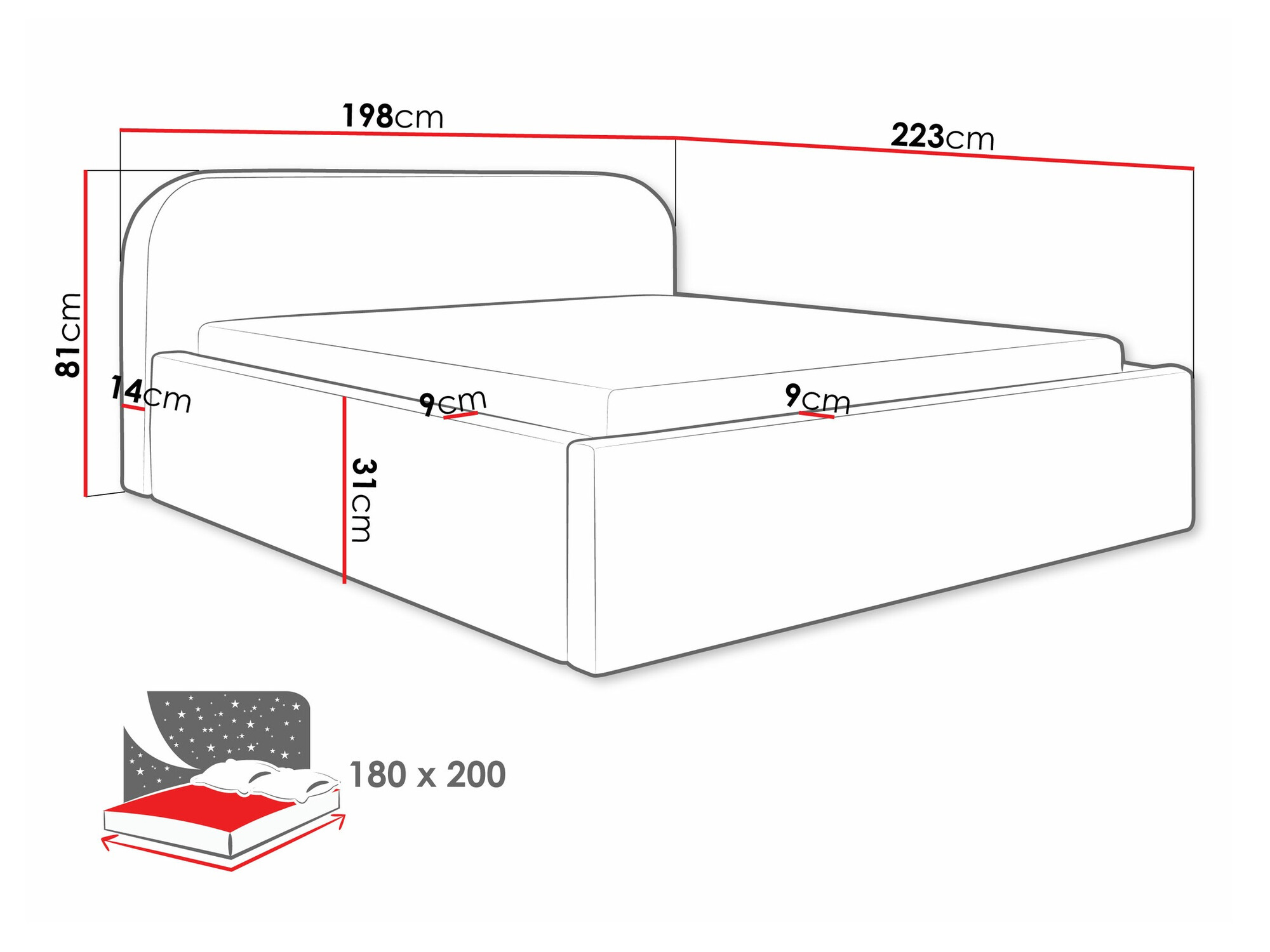 Bed Comfivo Inventio (Abriamo 11)