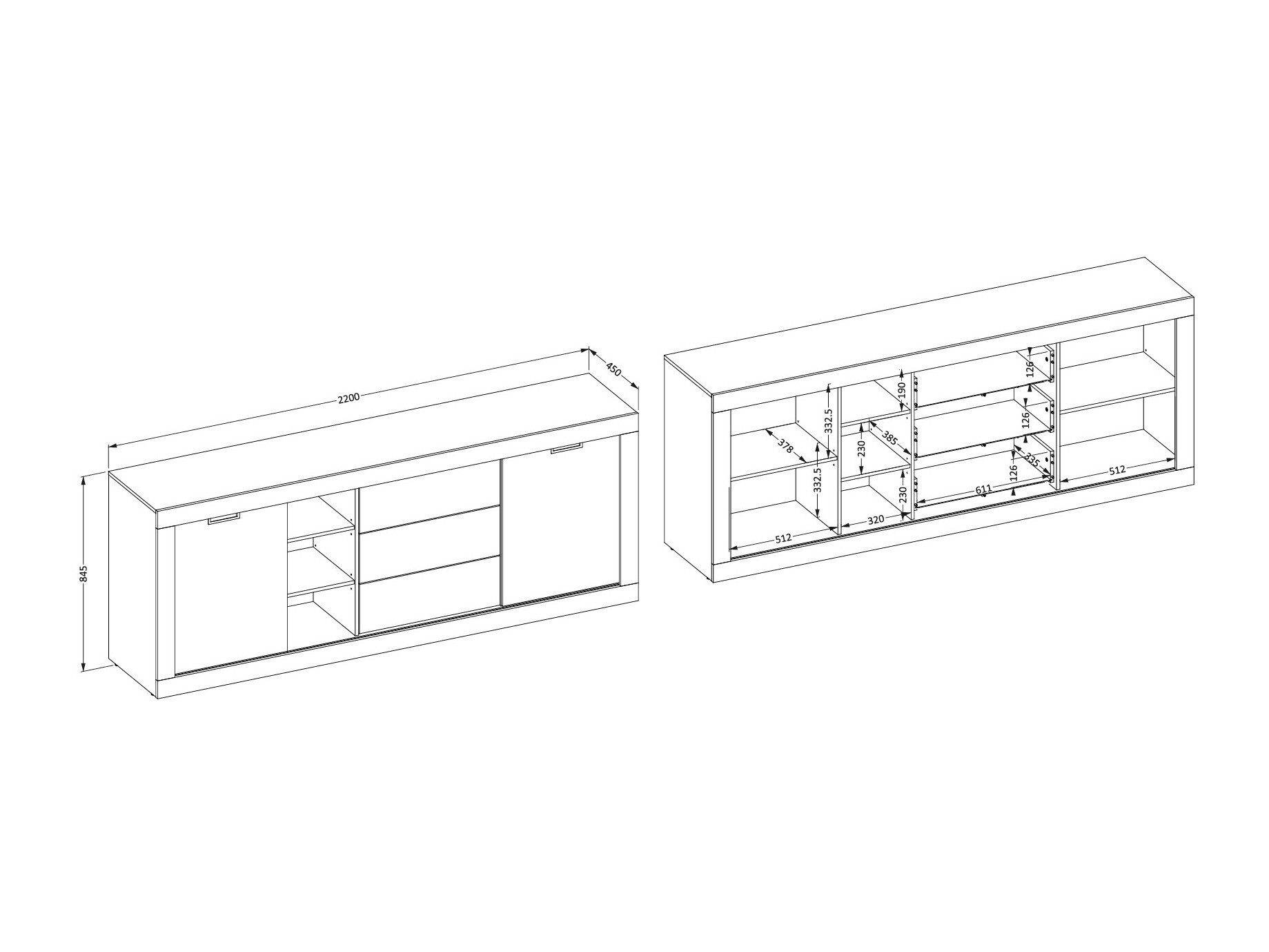 Chest of drawers Melmava 101