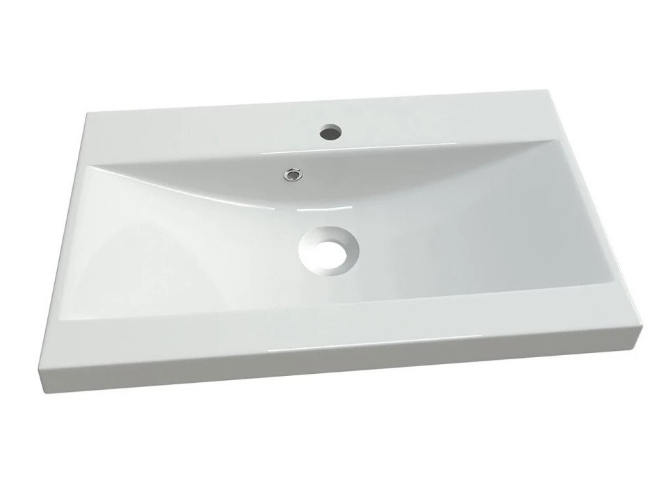 Bathroom set Sarasota 123 (White + Gloss grey)