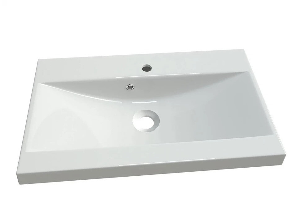 Bathroom set Sarasota 123 (White + Glossy white)