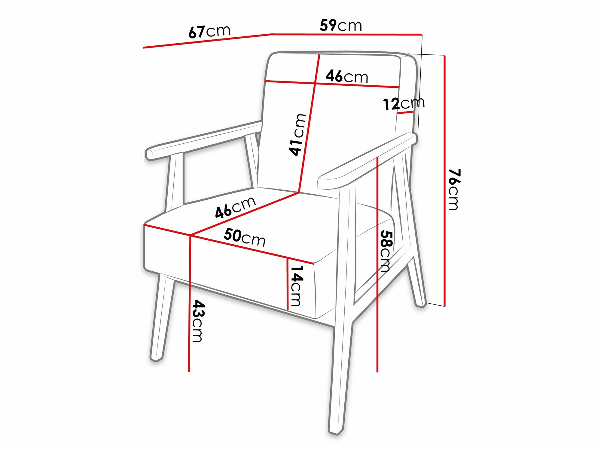 Armchair Clovis 100 (Poso 22)