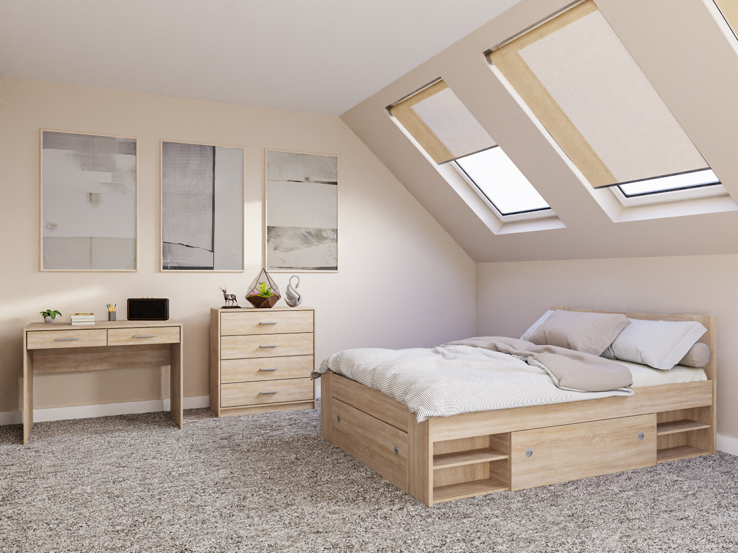 Bedroom set Novsore 155 (Sonoma oak)