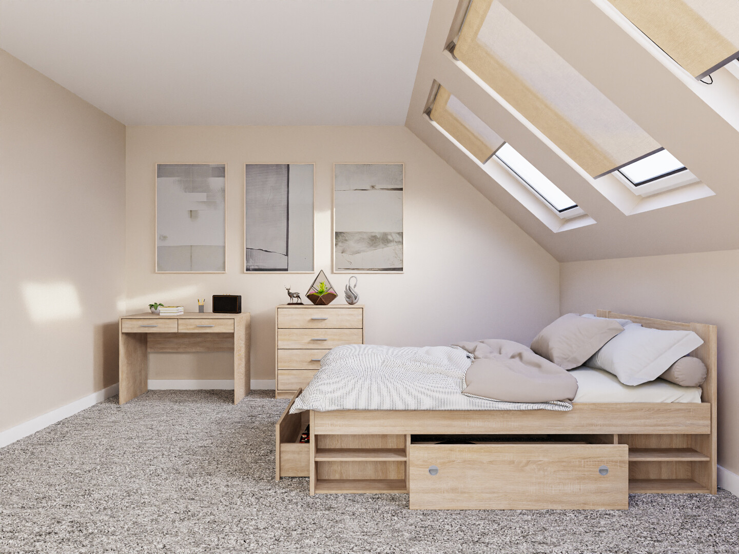 Bedroom set Novsore 155 (Sonoma oak)