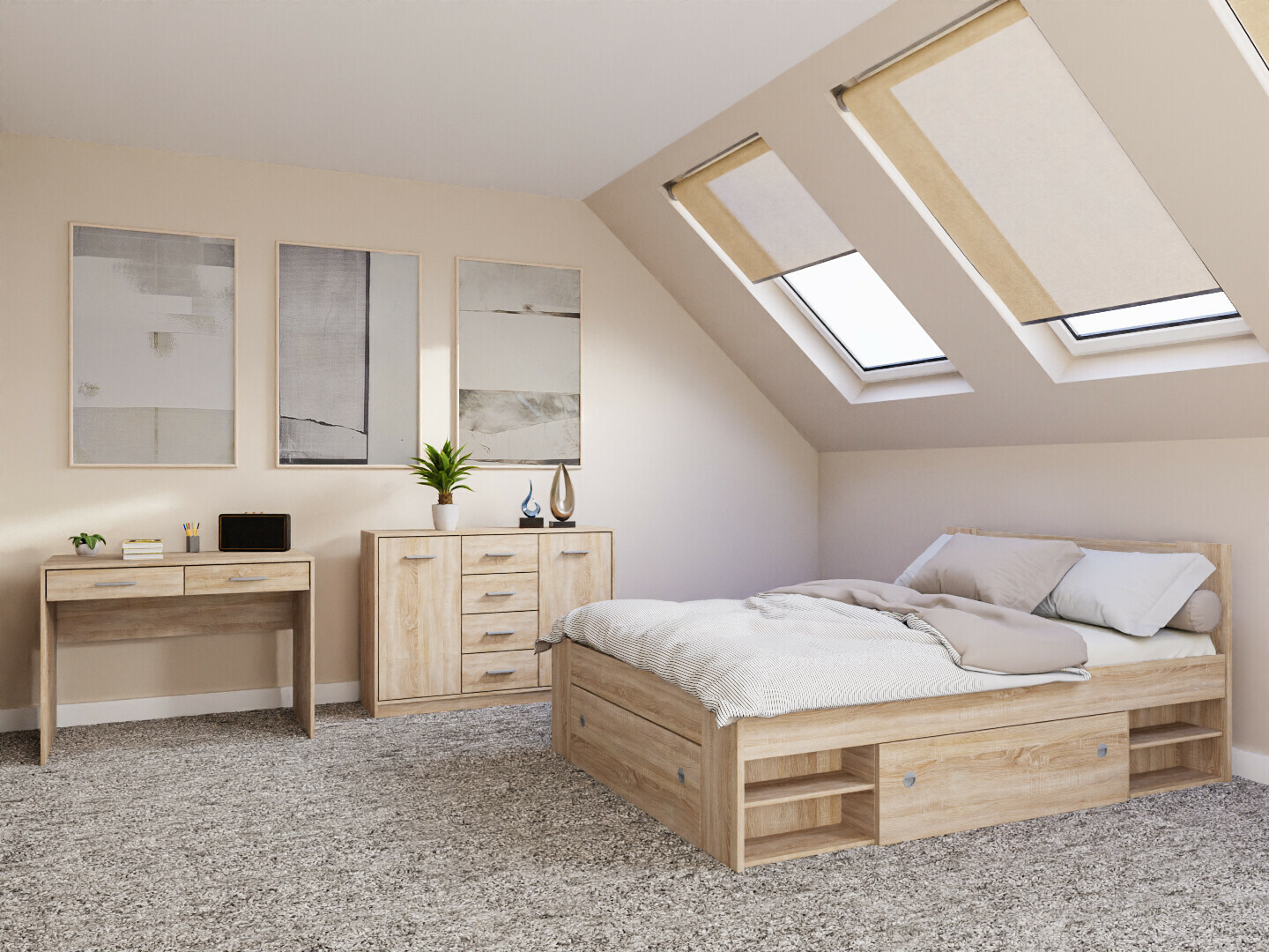 Bedroom set Novsore 156 (Sonoma oak)