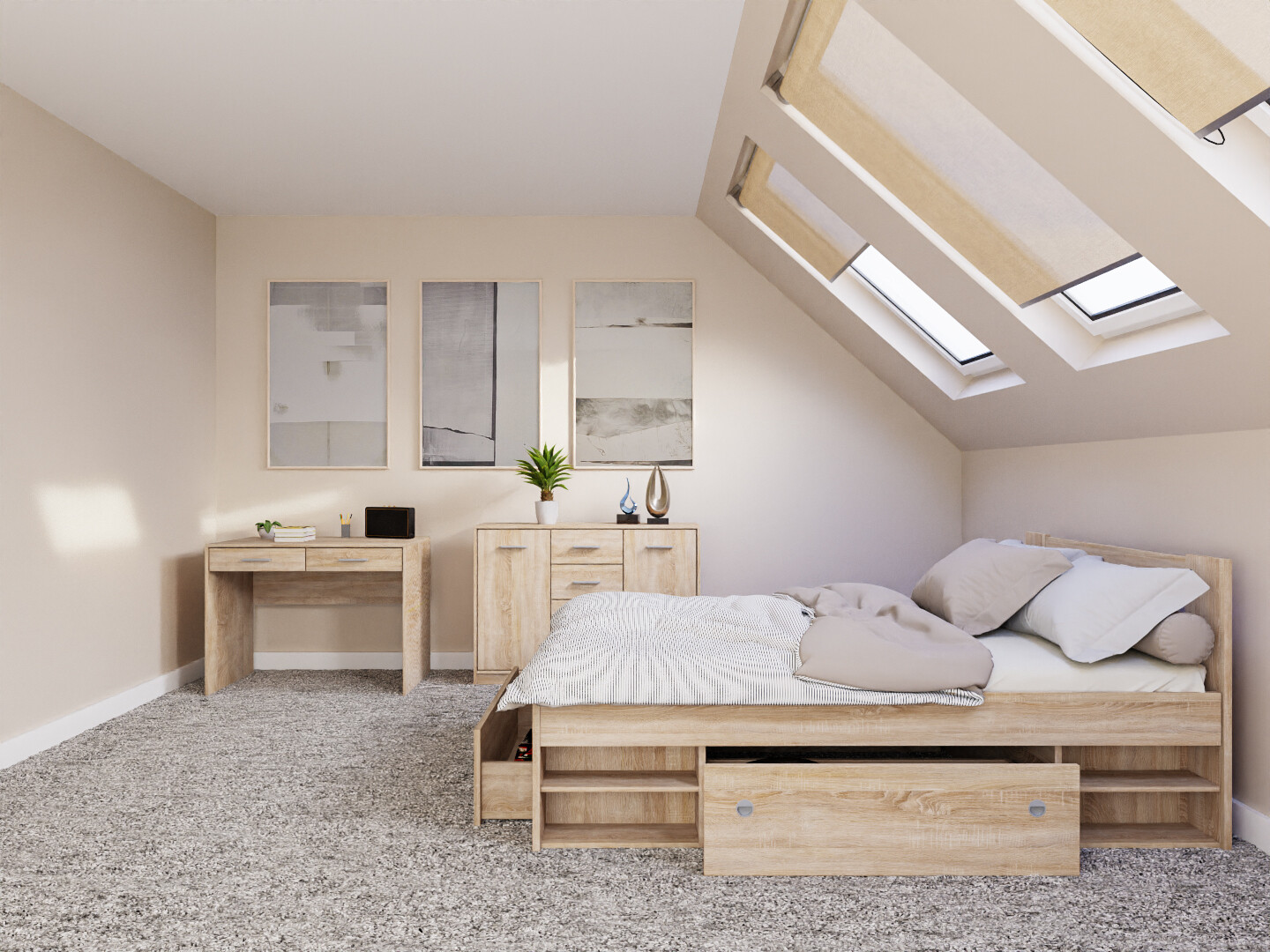 Bedroom set Novsore 156 (Sonoma oak)