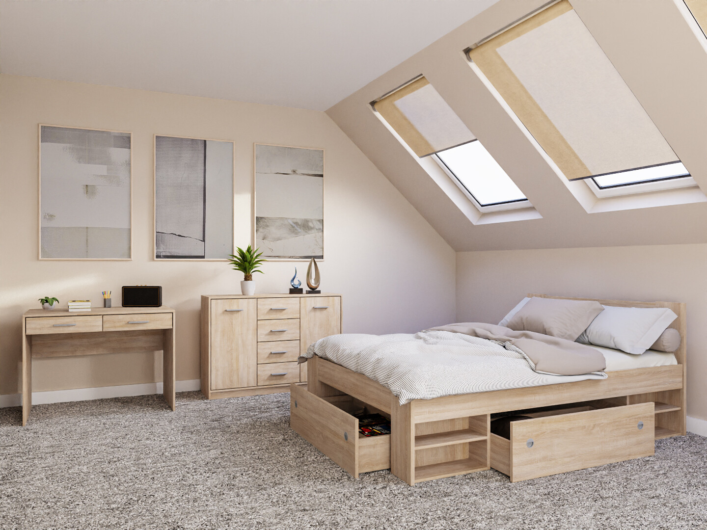 Bedroom set Novsore 156 (Sonoma oak)