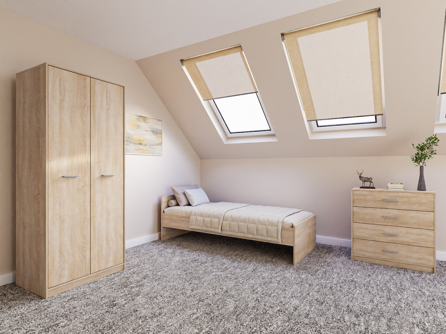 Bedroom set Novsore 151 (Sonoma oak)