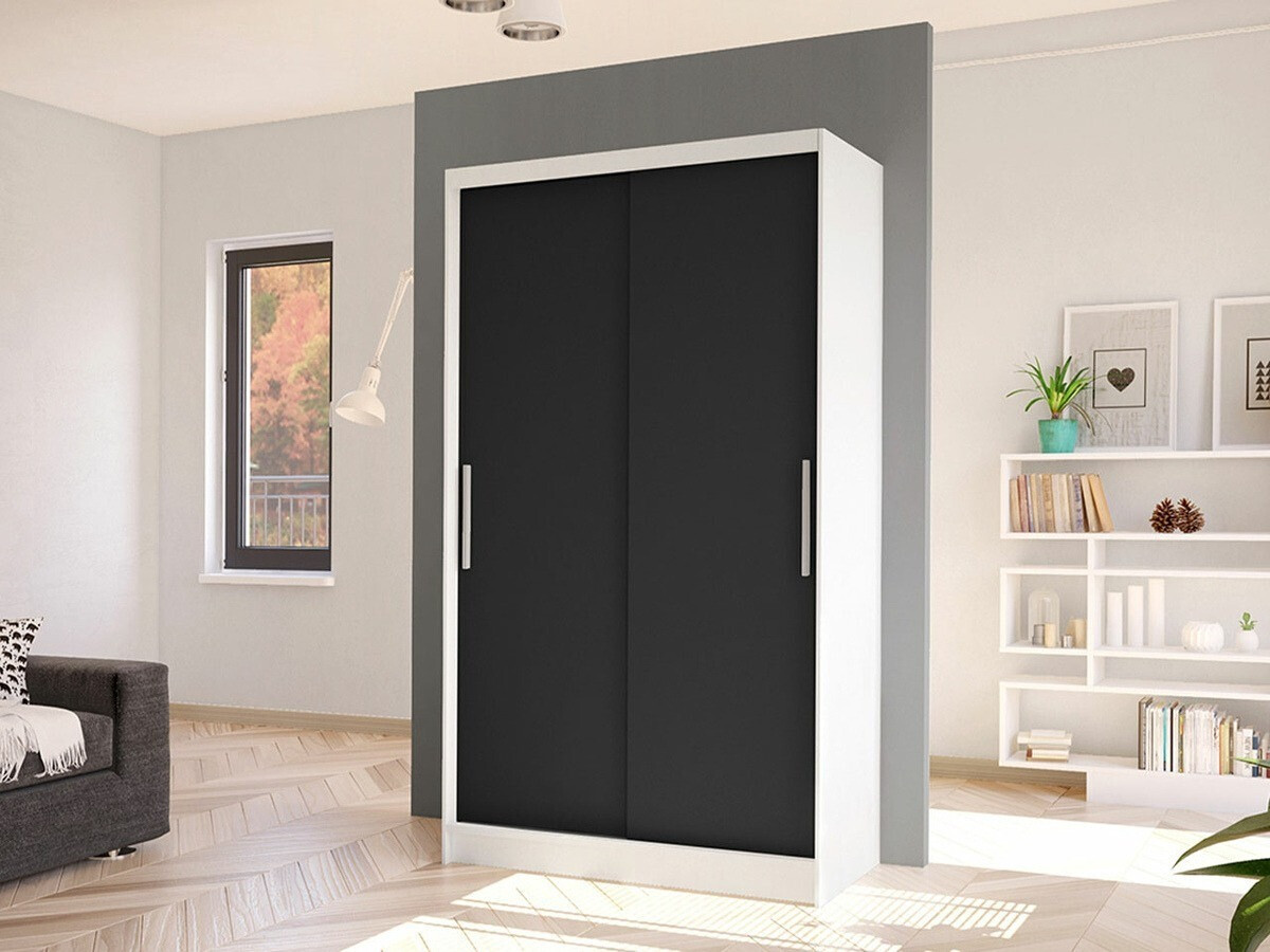 Wardrobe Closico Structor I (White + Black)