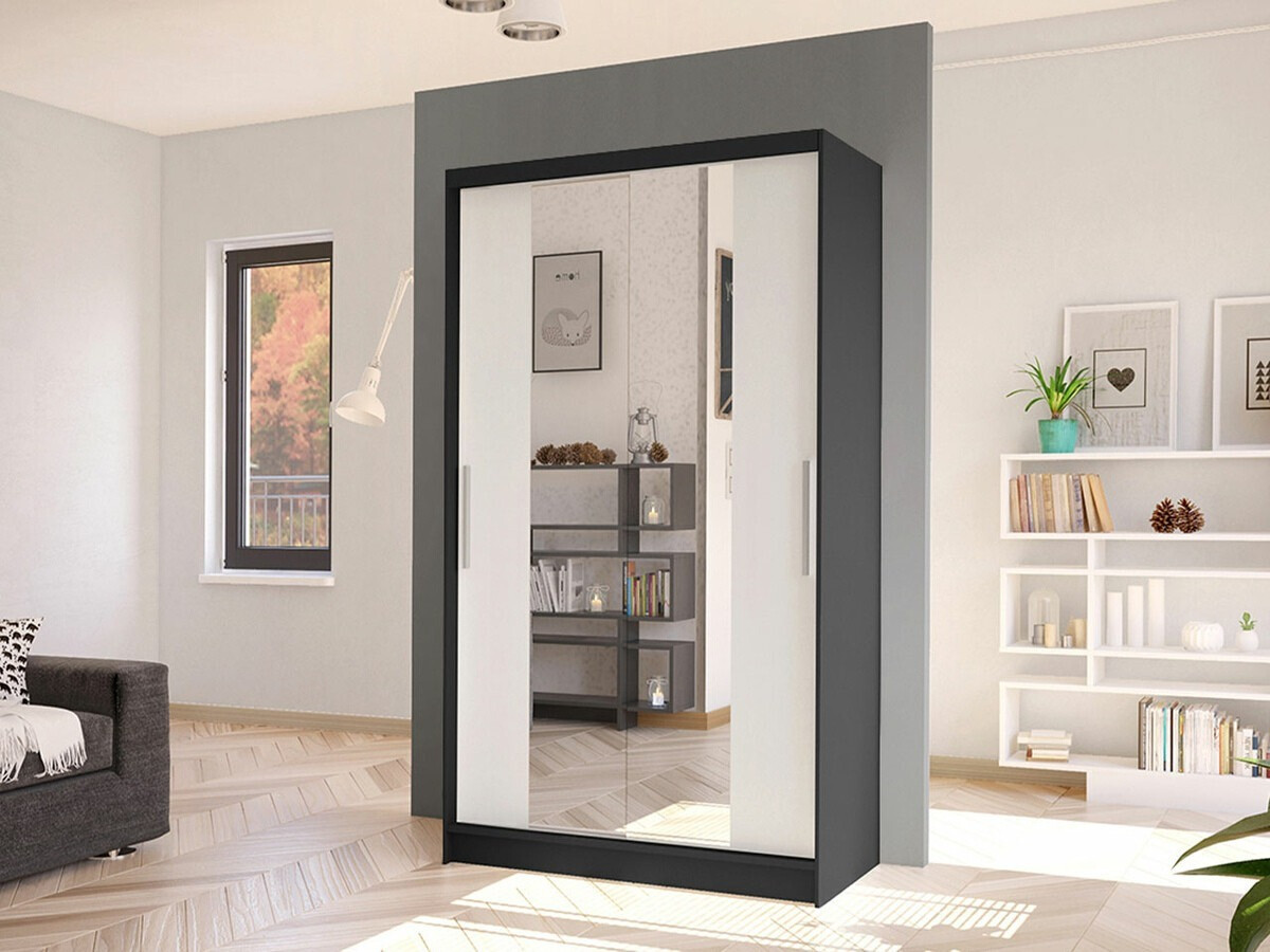 Wardrobe Closico Structor II (Black + White)