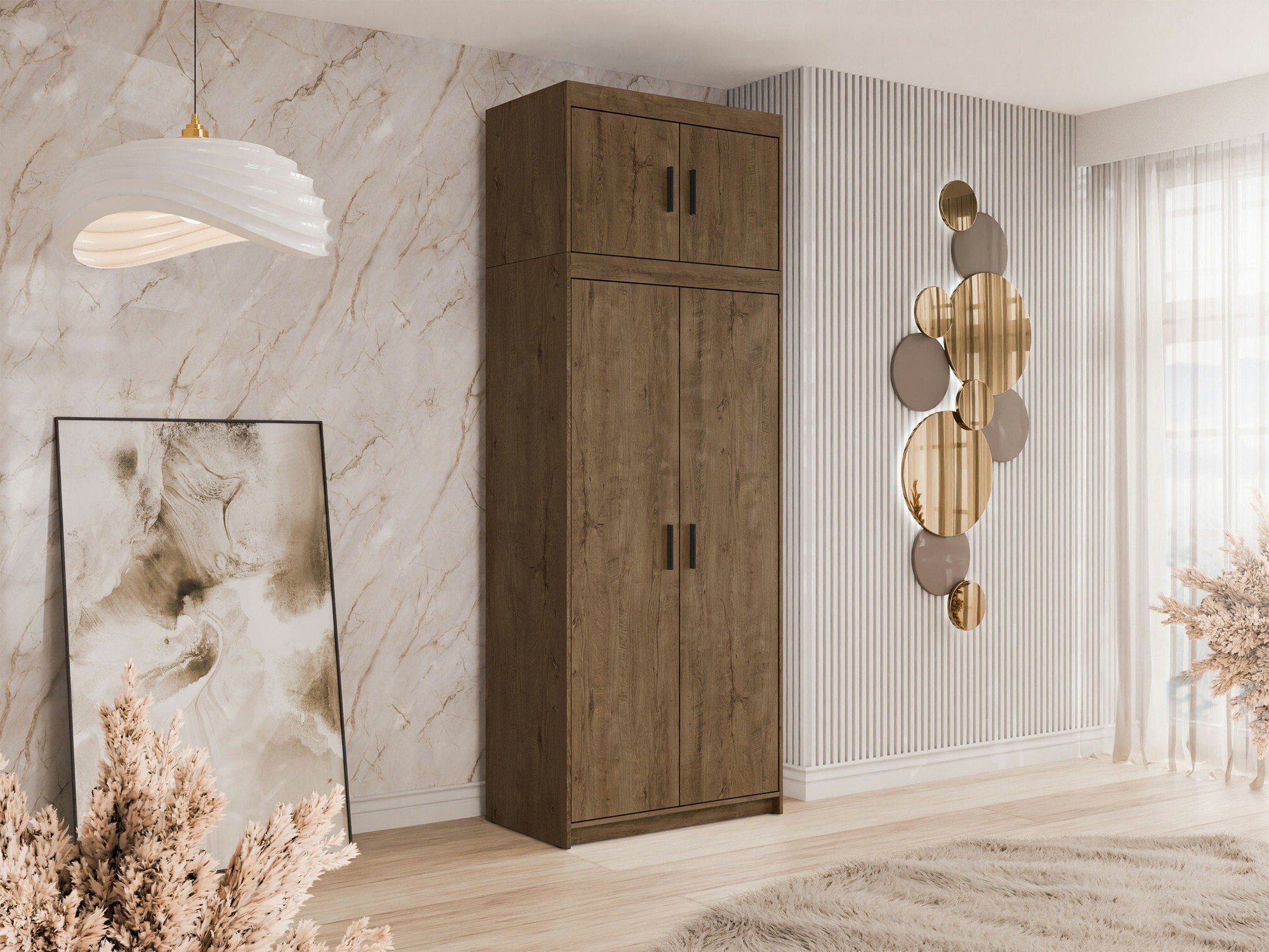 Wardrobe Novduni 103 (Lefkas oak)