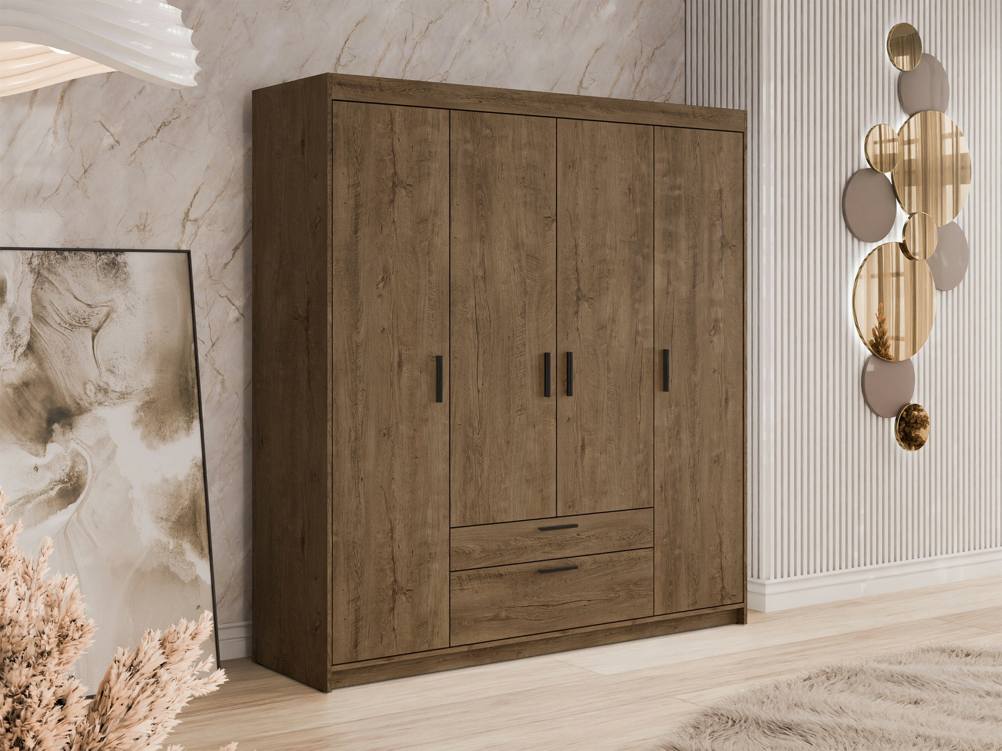 Wardrobe Novduni 107 (Lefkas oak)