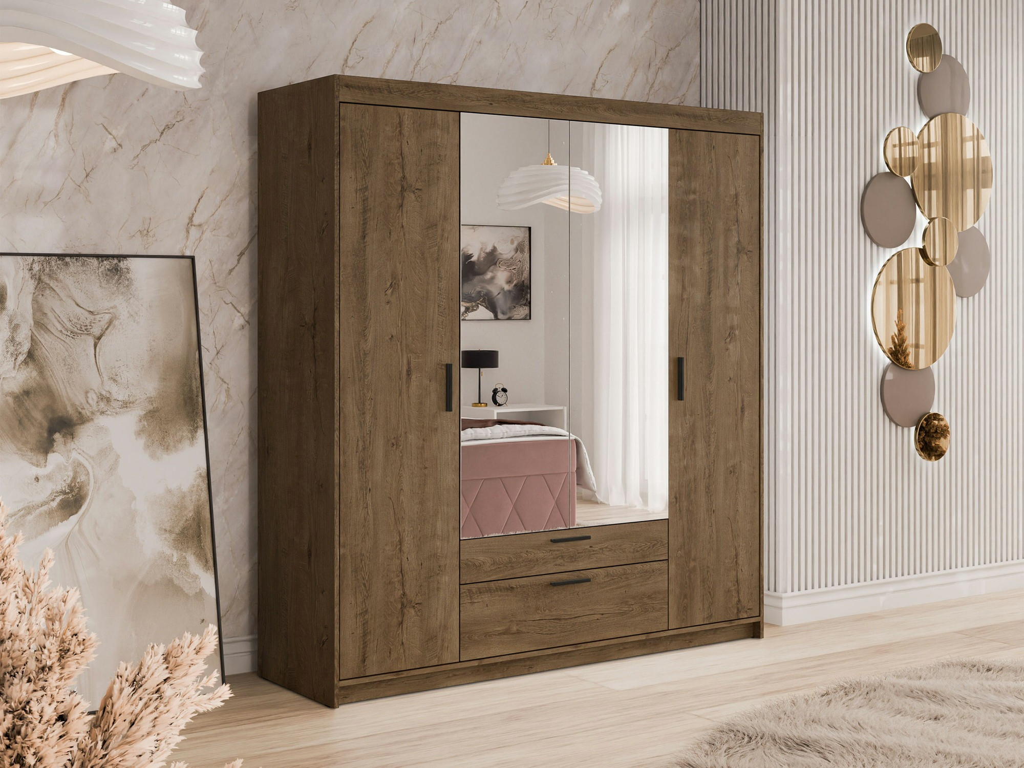 Wardrobe Novduni 108 (Lefkas oak)