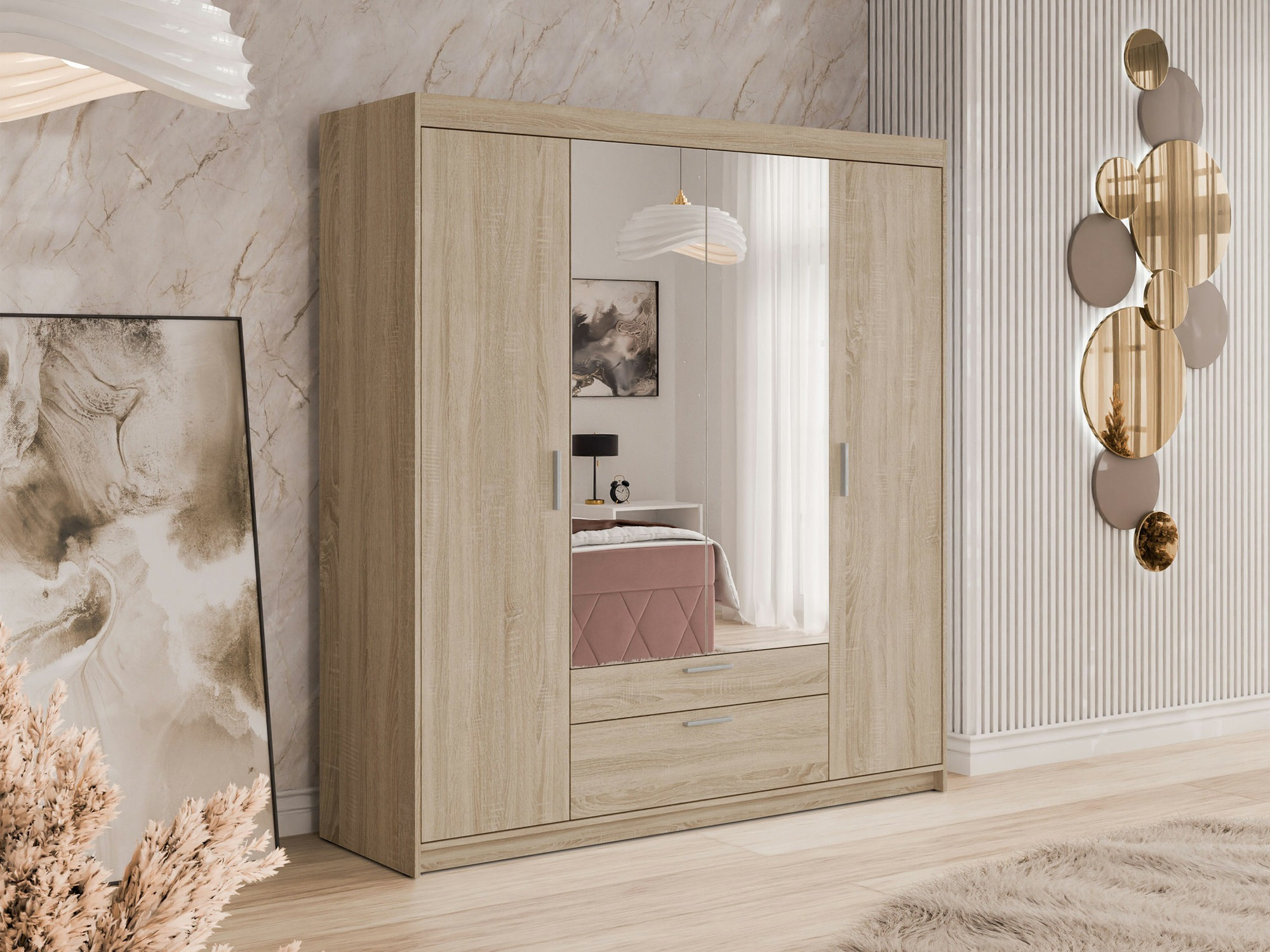 Wardrobe Novduni 108 (Sonoma oak)