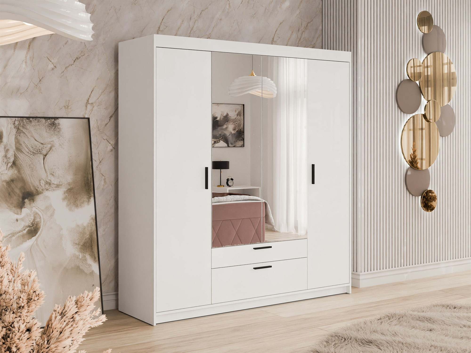 Wardrobe Novduni 108 (White)