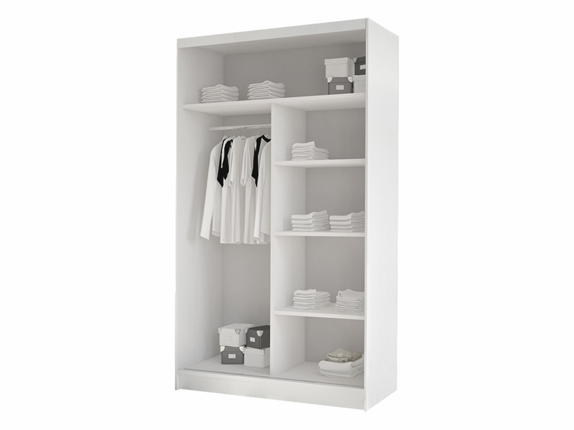 Wardrobe Closico Structor VI (White + Black)
