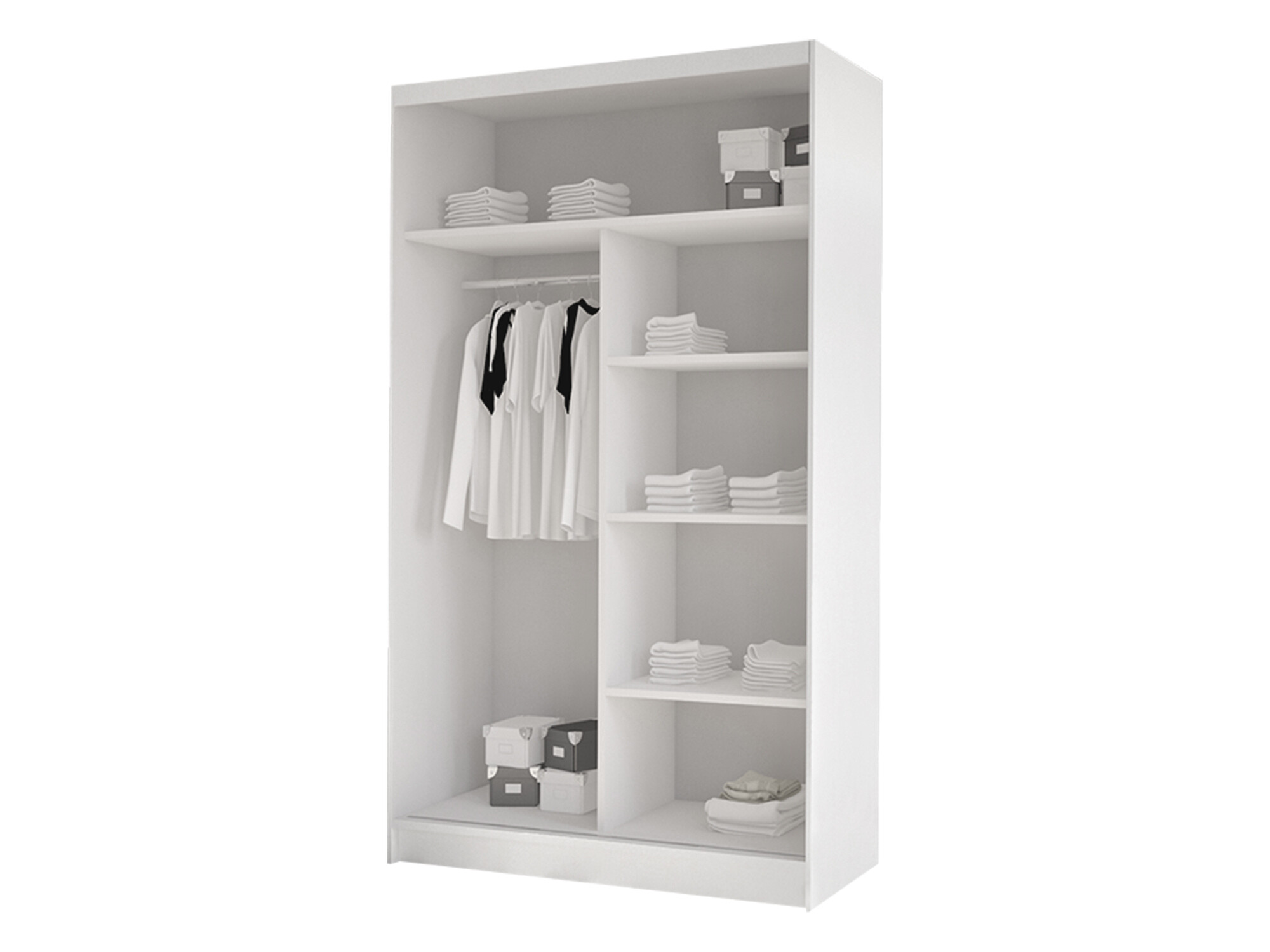 Wardrobe Closico Structor VII (White + Black)