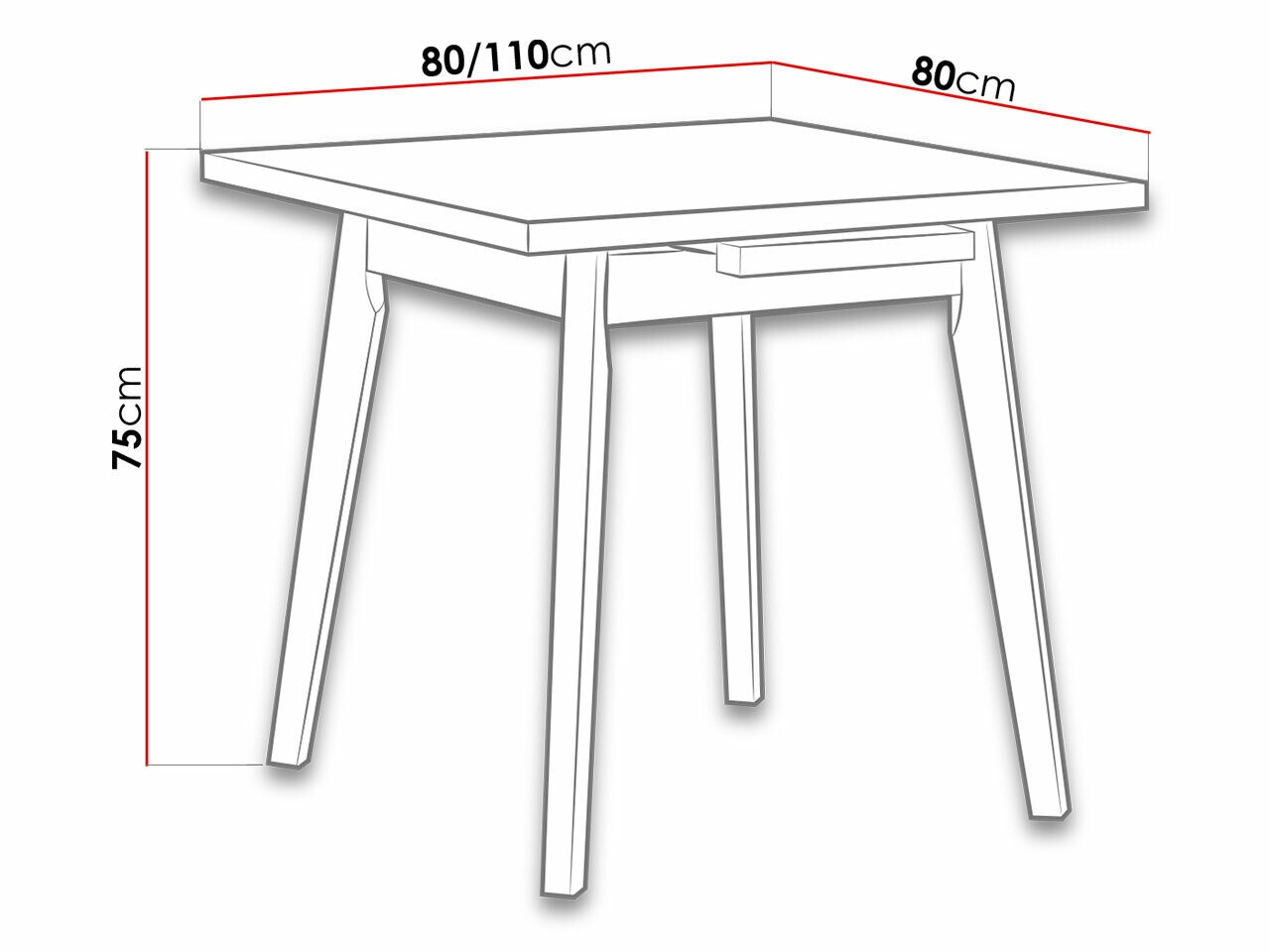 Table Victorville 303 (Grandson oak + Black)
