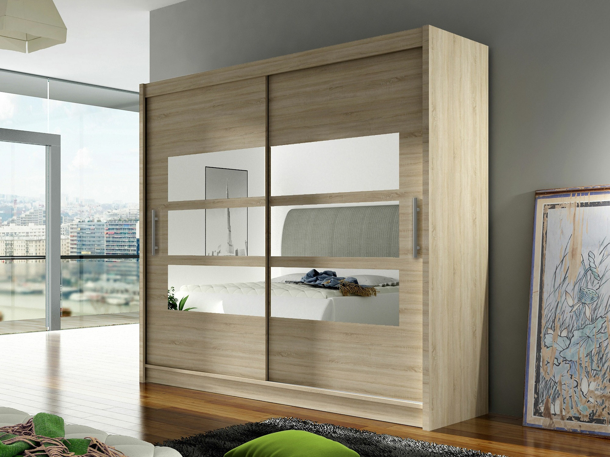 Wardrobe Closico Pallor III (Sonoma oak)