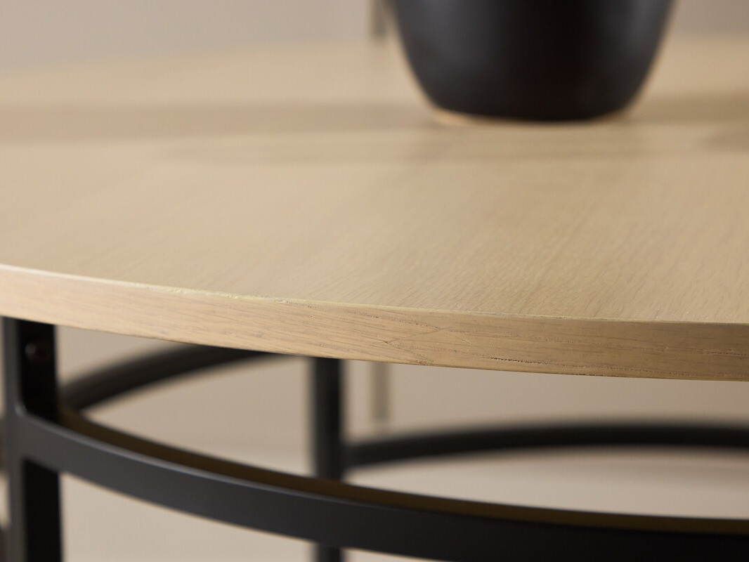 Coffee table Dallas 4696 (Black + Light brown)