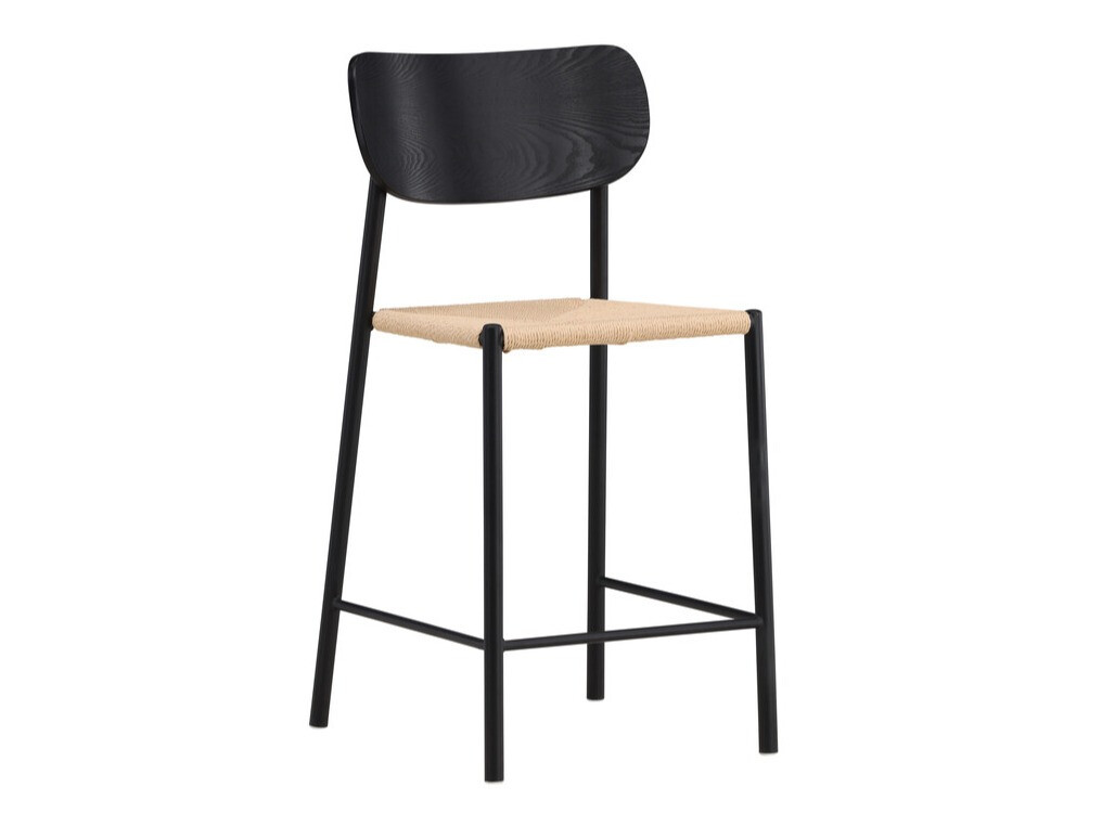 Counter stool Dallas 4705 (Black + Light brown)