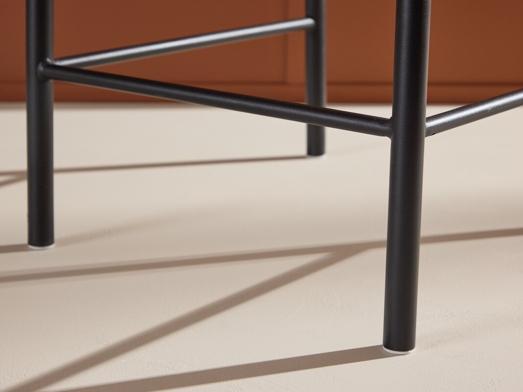 Counter stool Dallas 4705 (Black + Light brown)