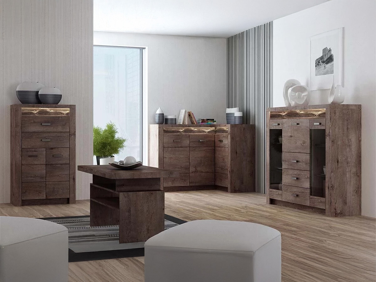 Chest of drawers Serfeno 105 (Dark ash)