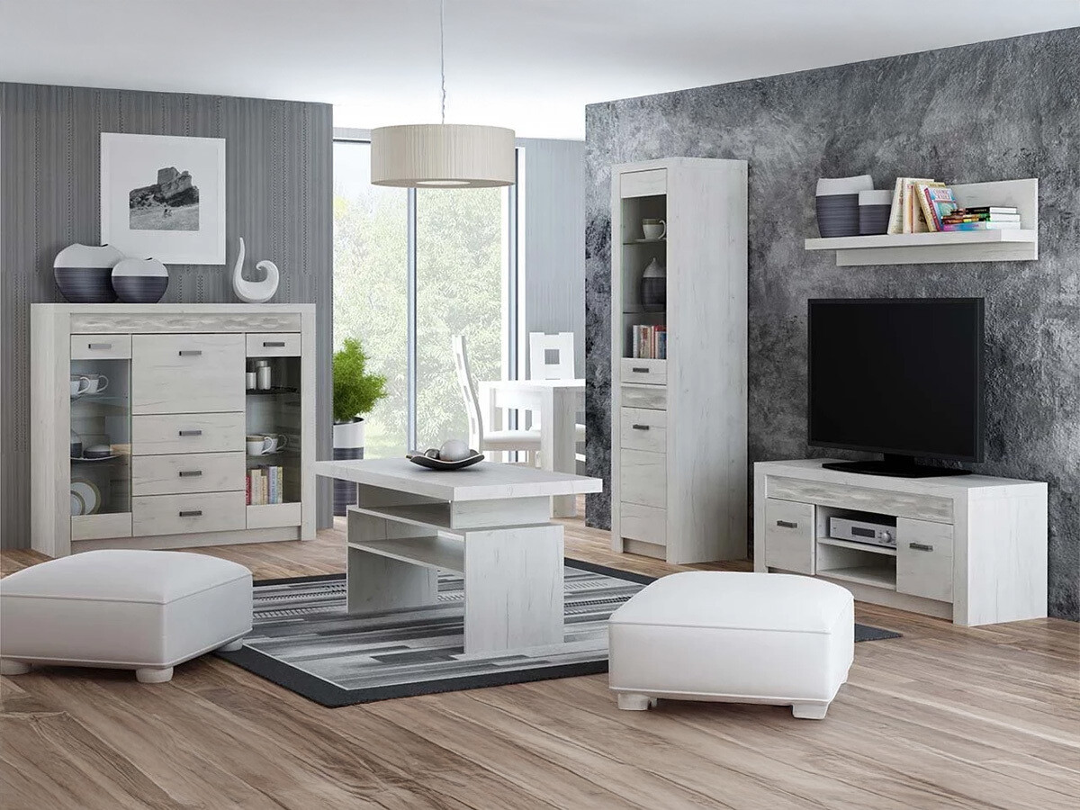 TV stand Serfeno 106 (Craft white)