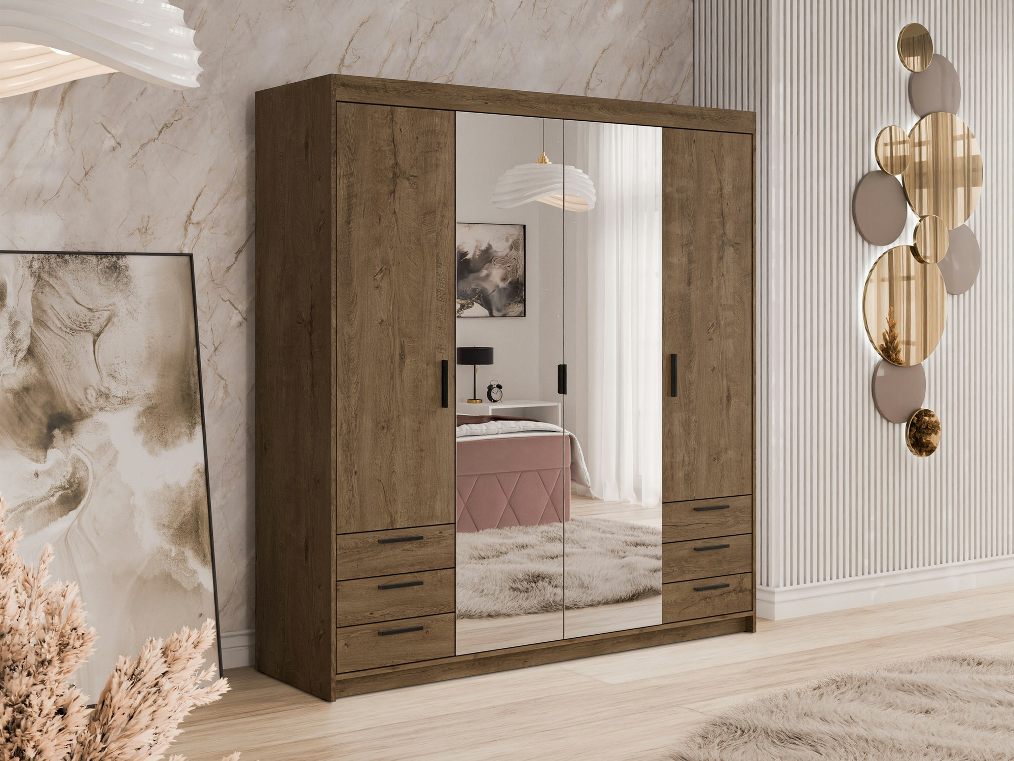 Wardrobe Novduni 115 (Lefkas oak)