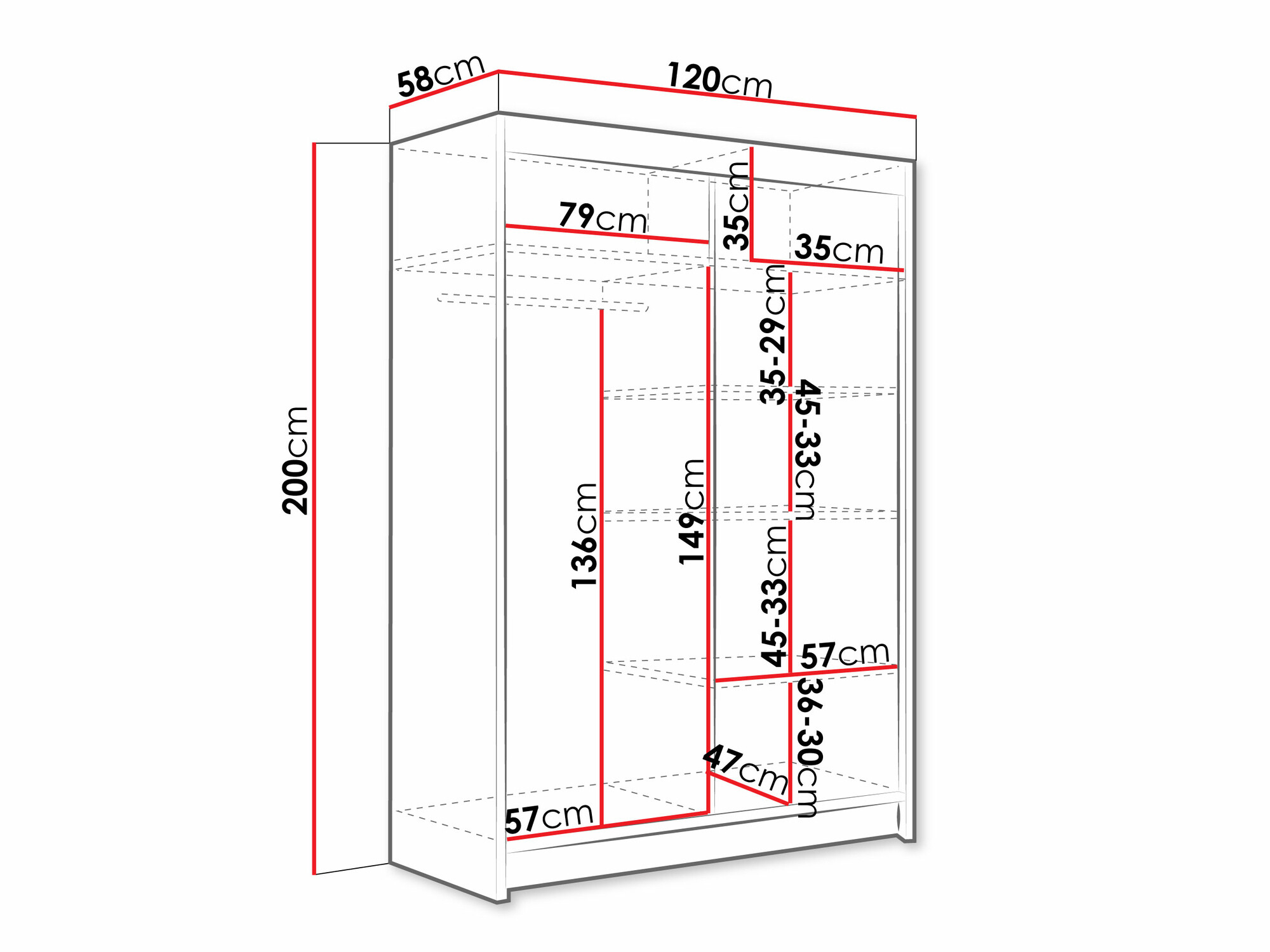 Wardrobe Closico Pacron V (Sonoma oak)