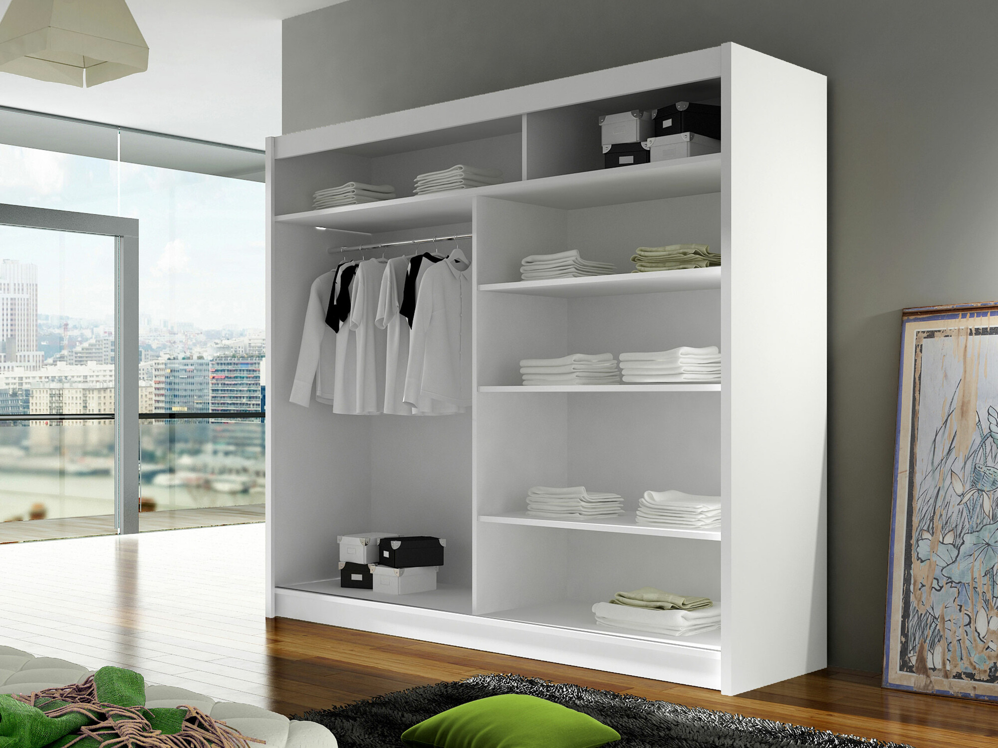 Wardrobe Closico Cavaris IV (Cashmere)