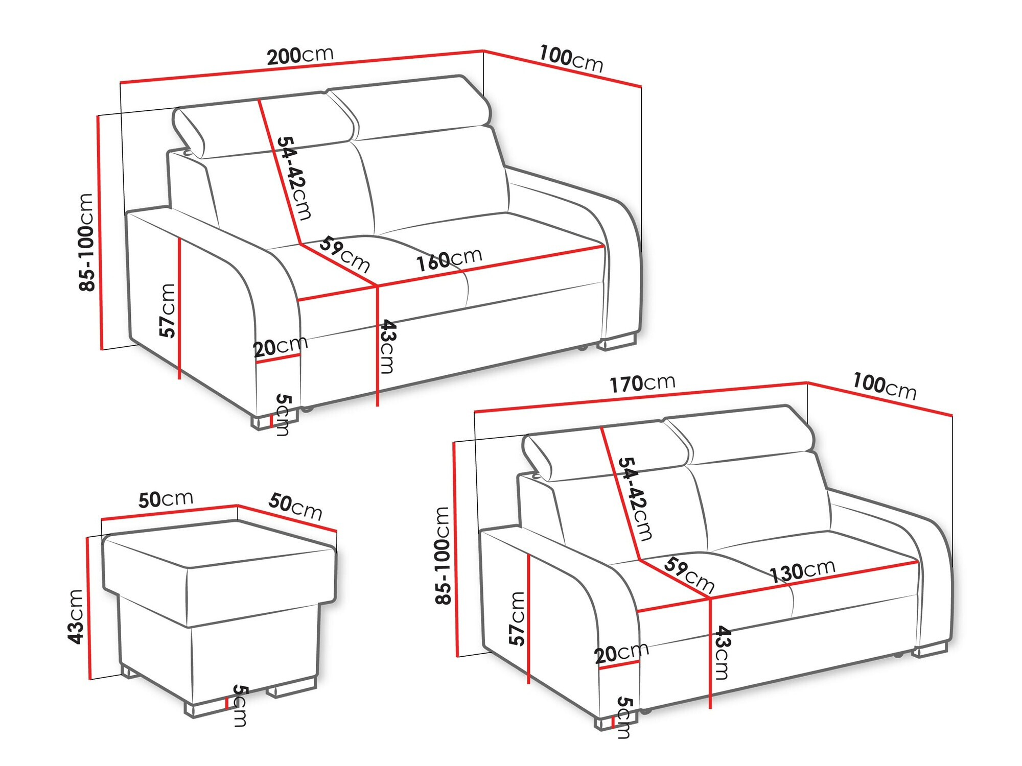 Upholstered furniture set Ovos I (Crown 2)