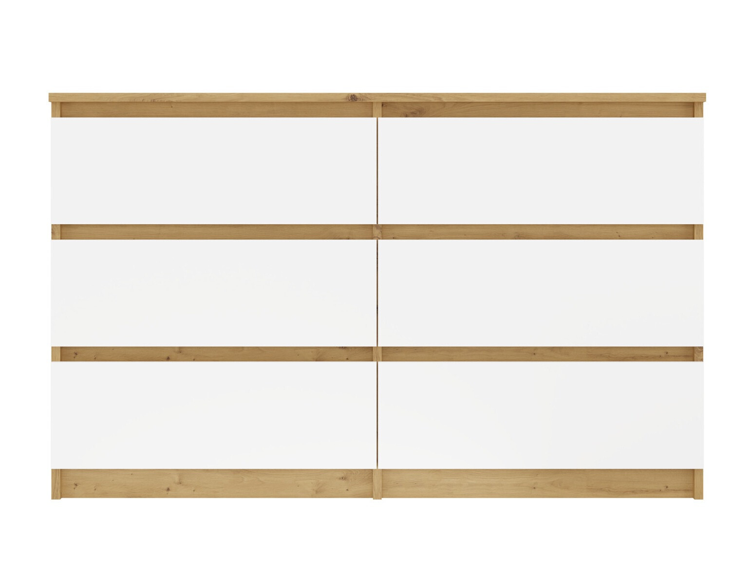 Chest of drawers Elbvelu 103 (Artisan oak + White)