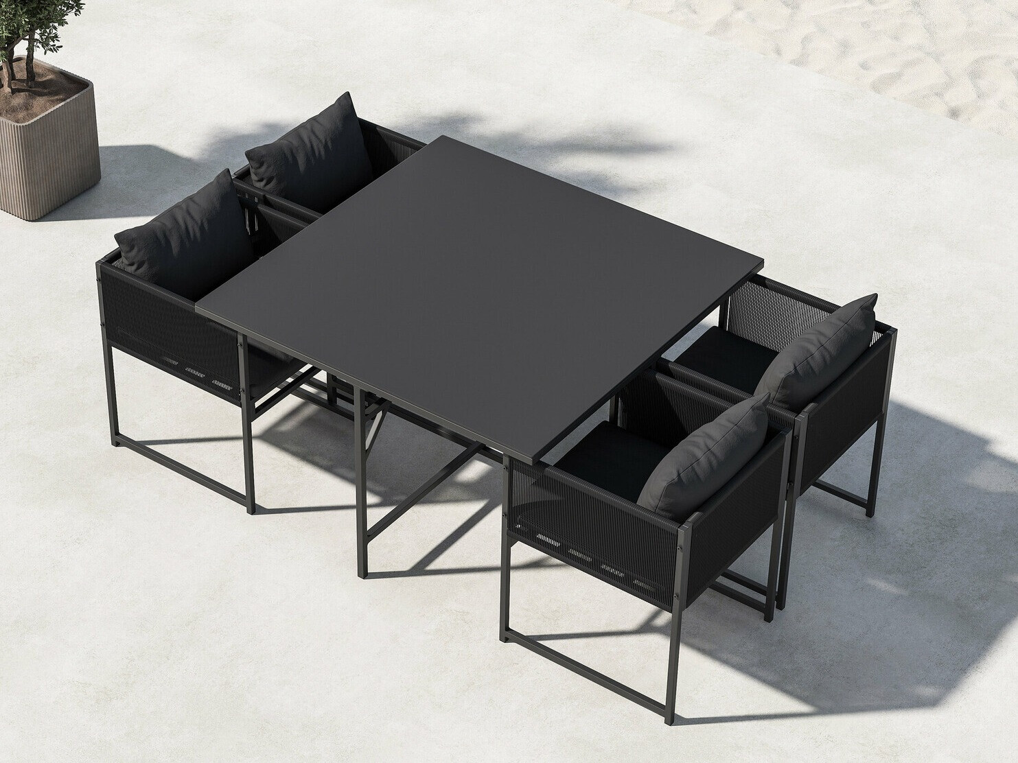 Table and chairs set Dallas 4736