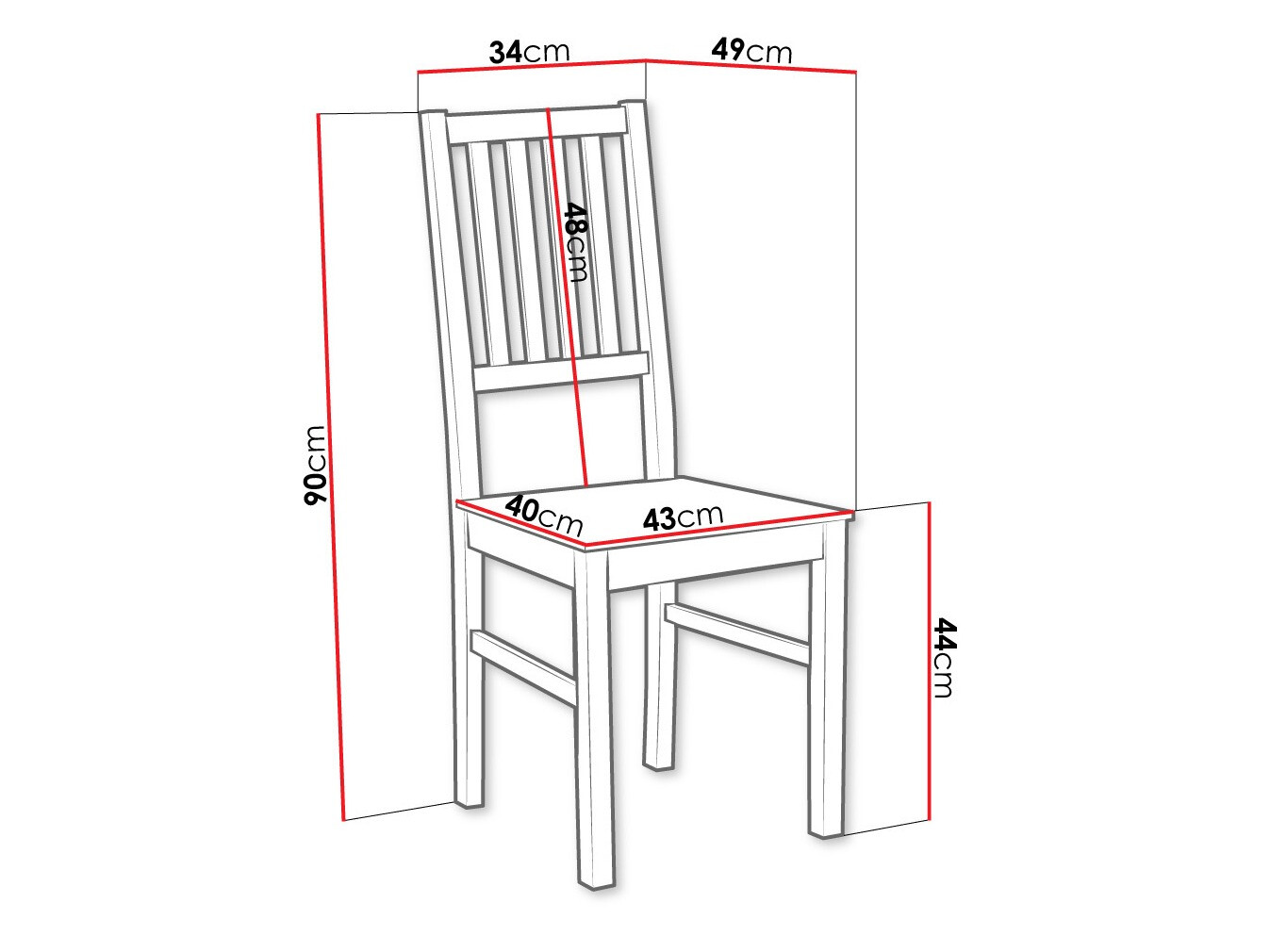 Chair Victorville 135 (Sonoma oak)