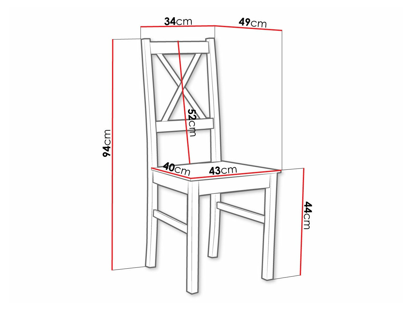Chair Victorville 137 (Sonoma oak)