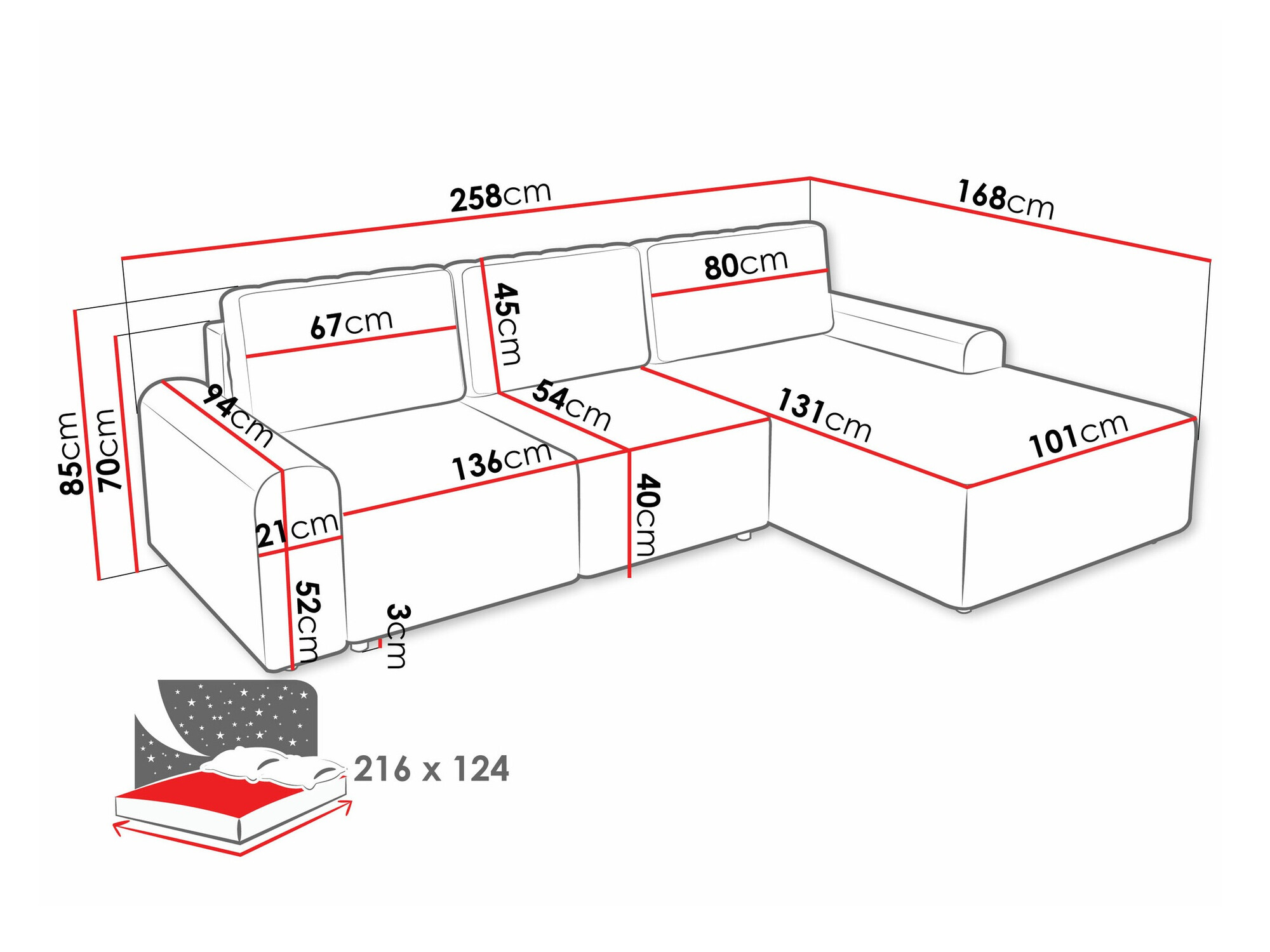 Corner sofa Stonecrest 105 (Sierra 741)