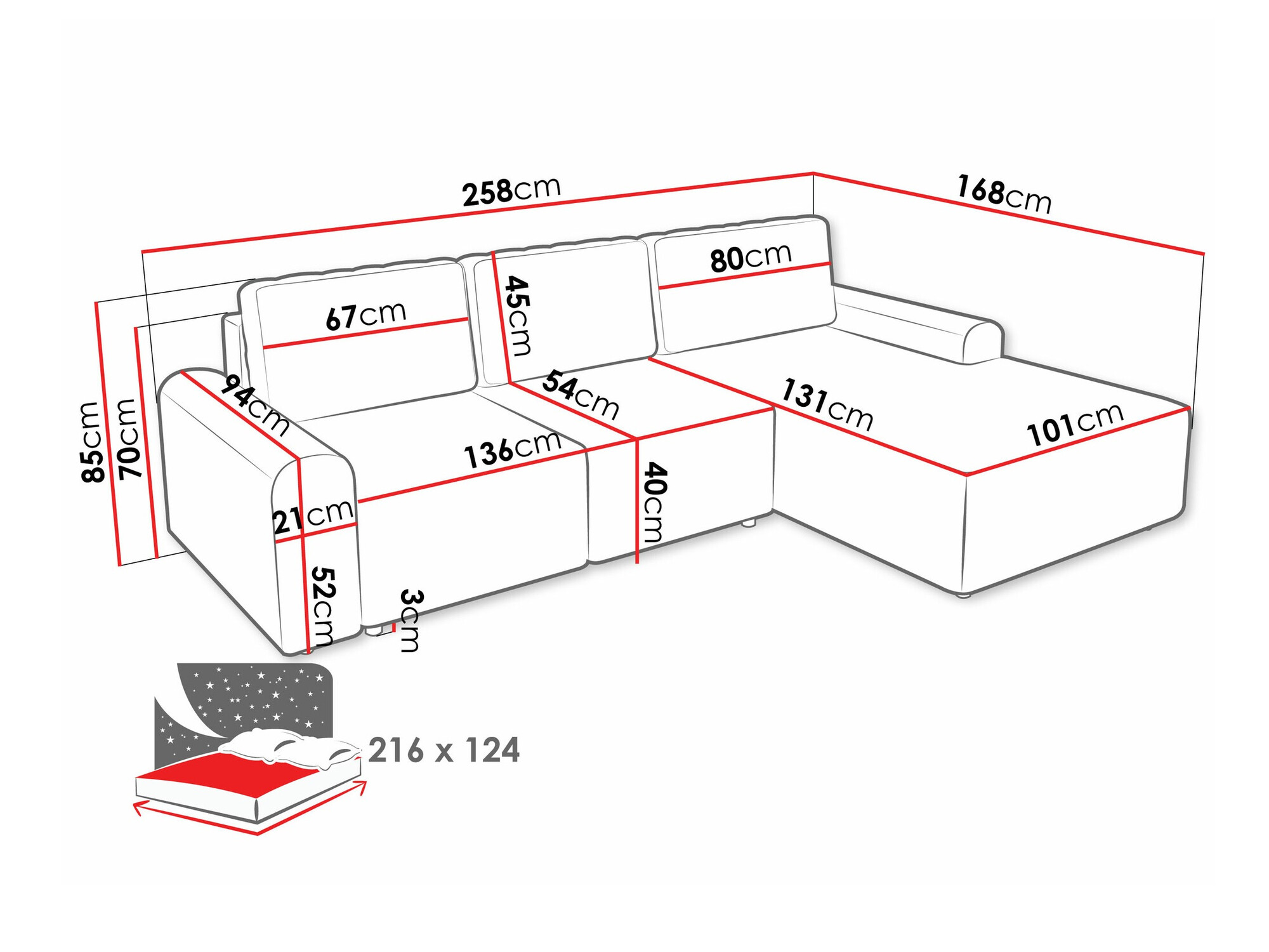 Corner sofa Stonecrest 105 (Sierra 748)