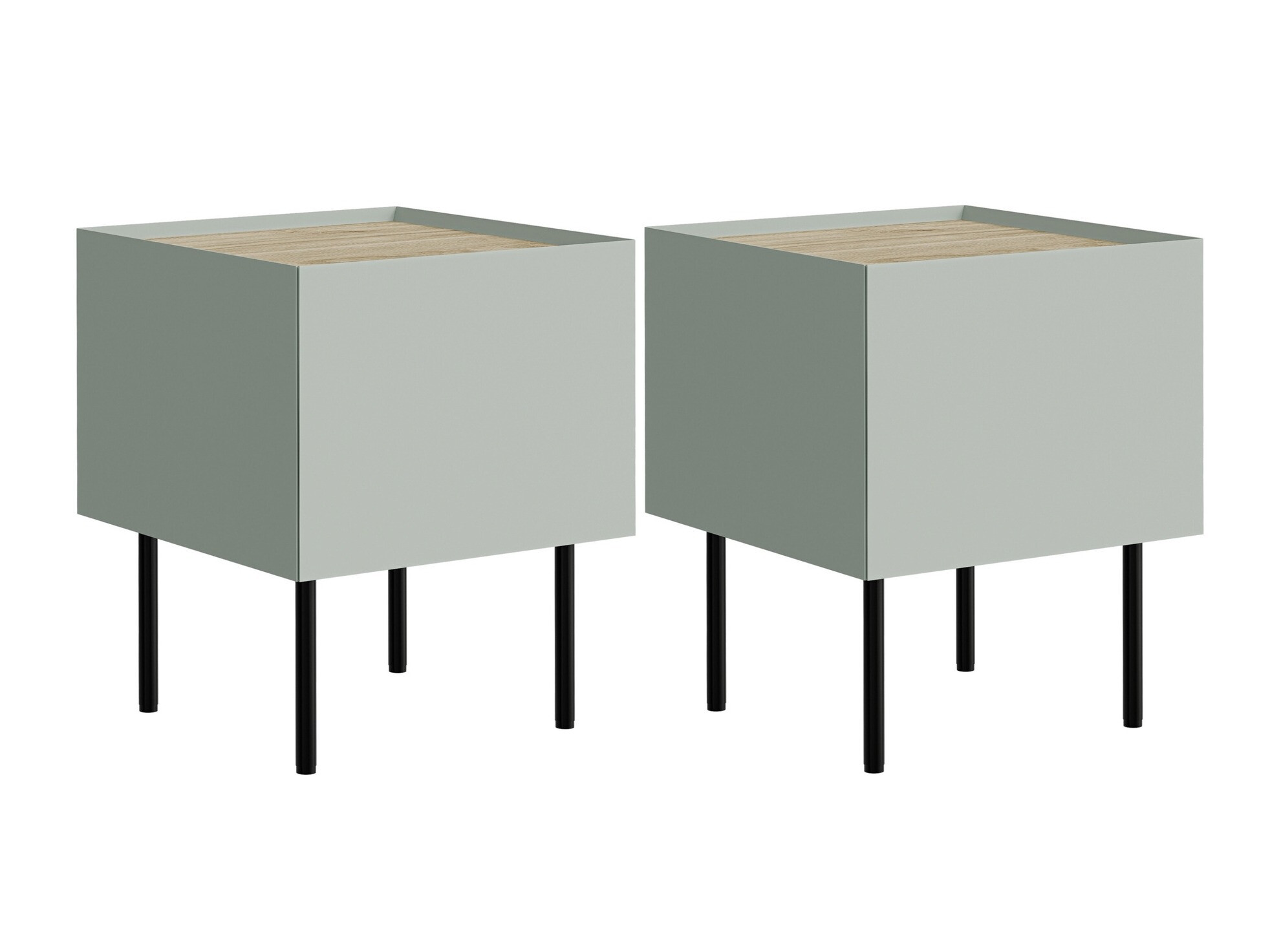 Set of bedside tables Melbela 108 (Light olive tree + Oak)