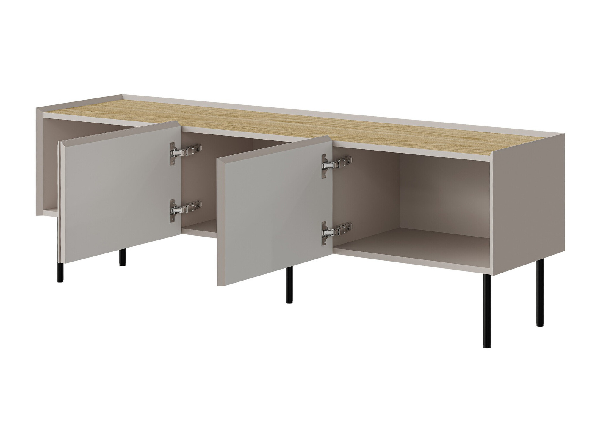 TV stand Melbela 106 (Cashmere + Oak)