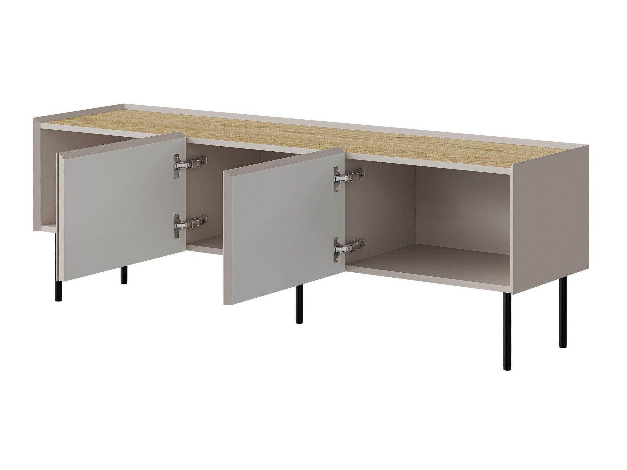 TV stand Melbela 106 (Light olive tree + Oak)